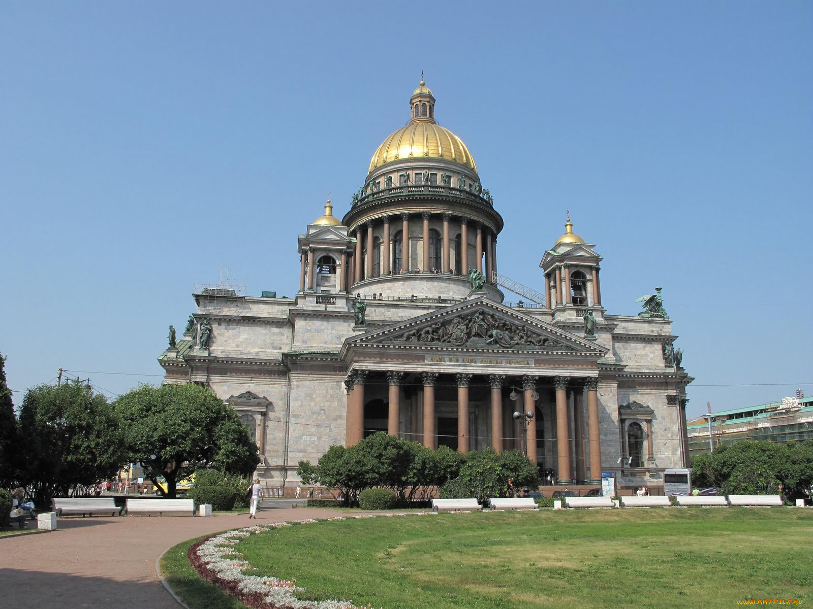 города, санкт, петербург, петергоф, россия, исаакиевский, собор