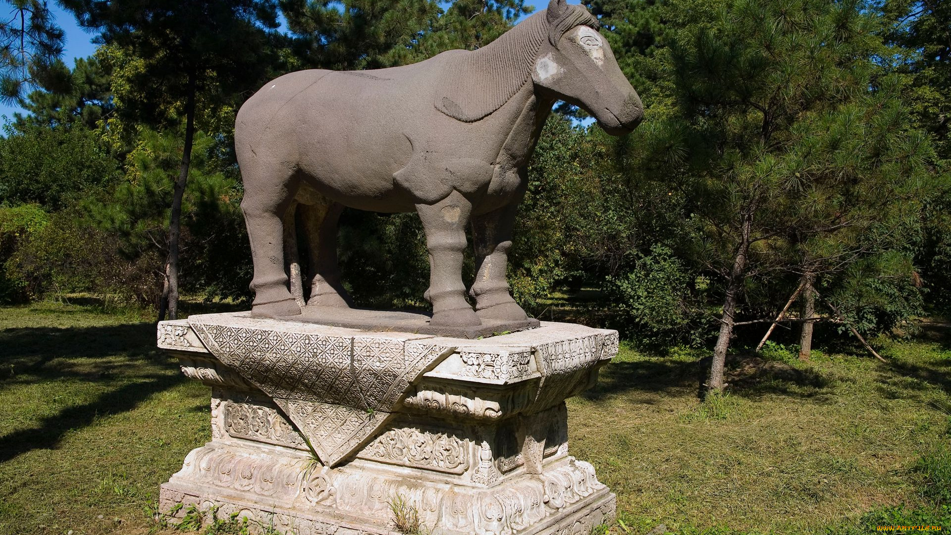 разное, рельефы, статуи, музейные, экспонаты, лошадь