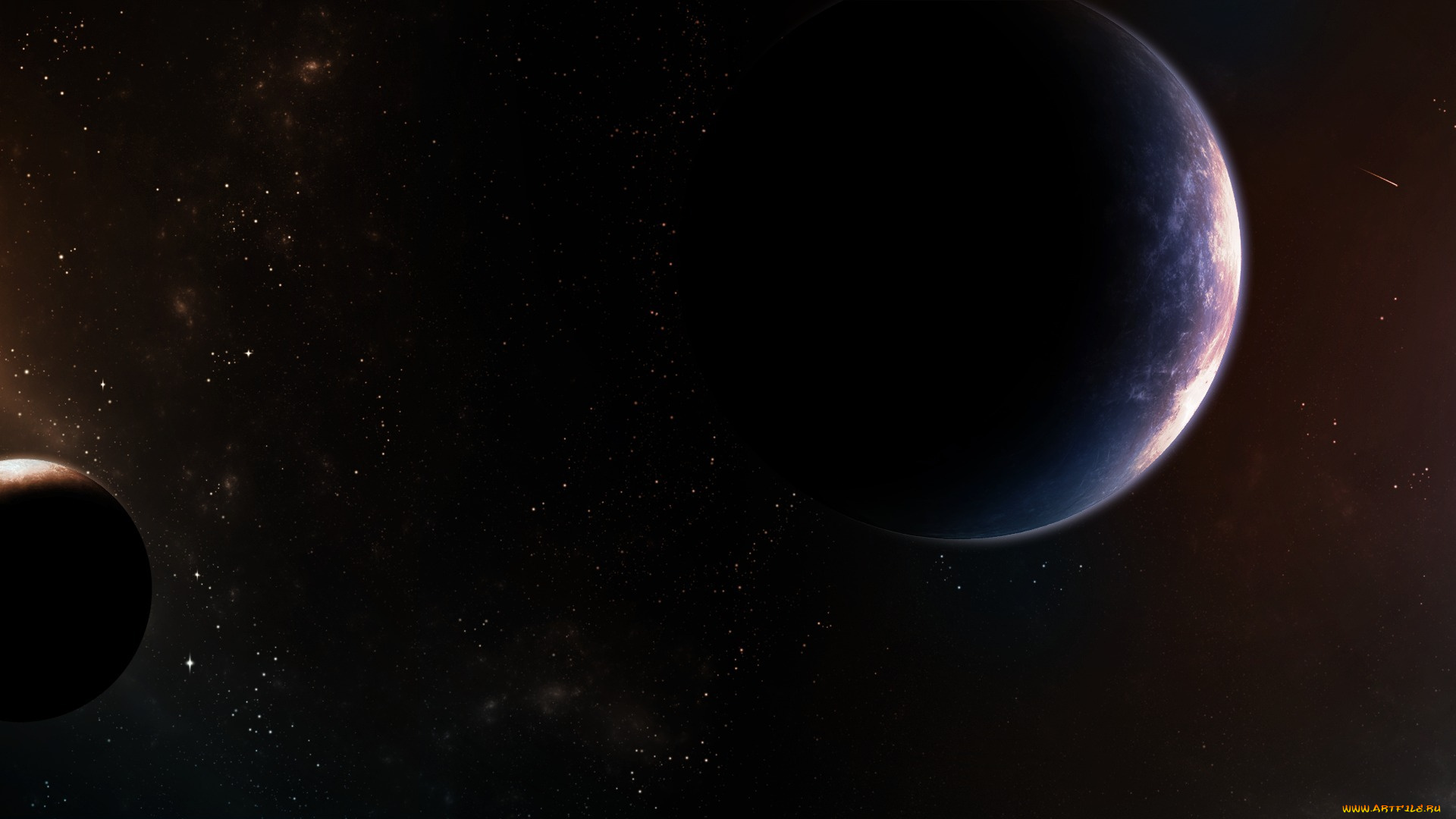 вселенная, космос, арт, звезды, галактики