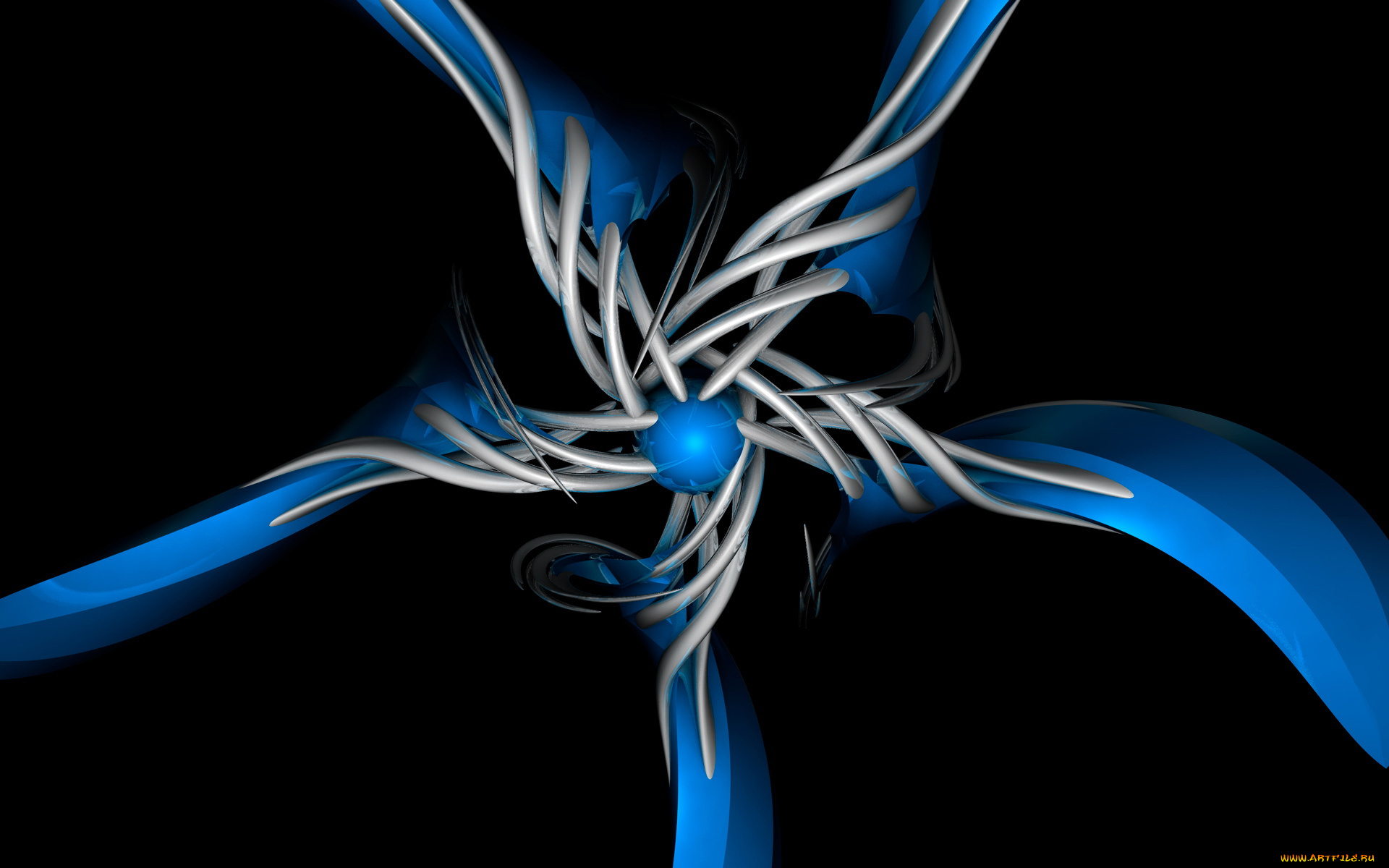 3д, графика, fractal, фракталы, узор, цвета, фон