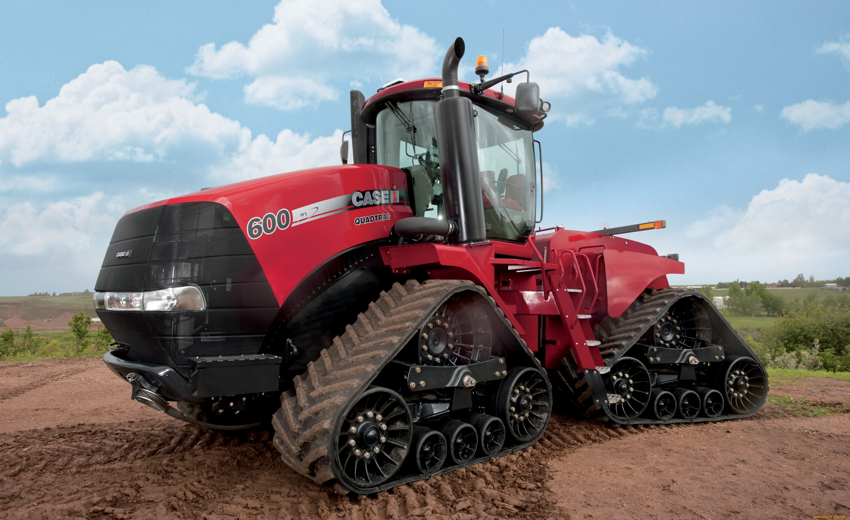 техника, тракторы, поле, трактор, гусеничный