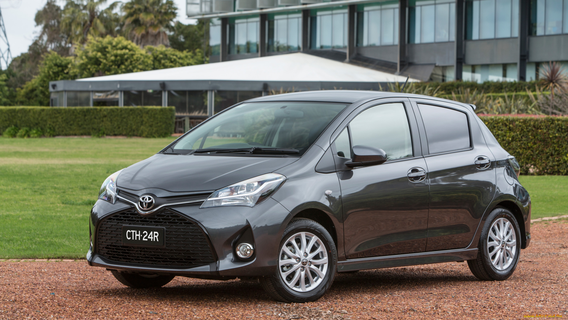 автомобили, toyota, yaris, темный, 2014г, zr