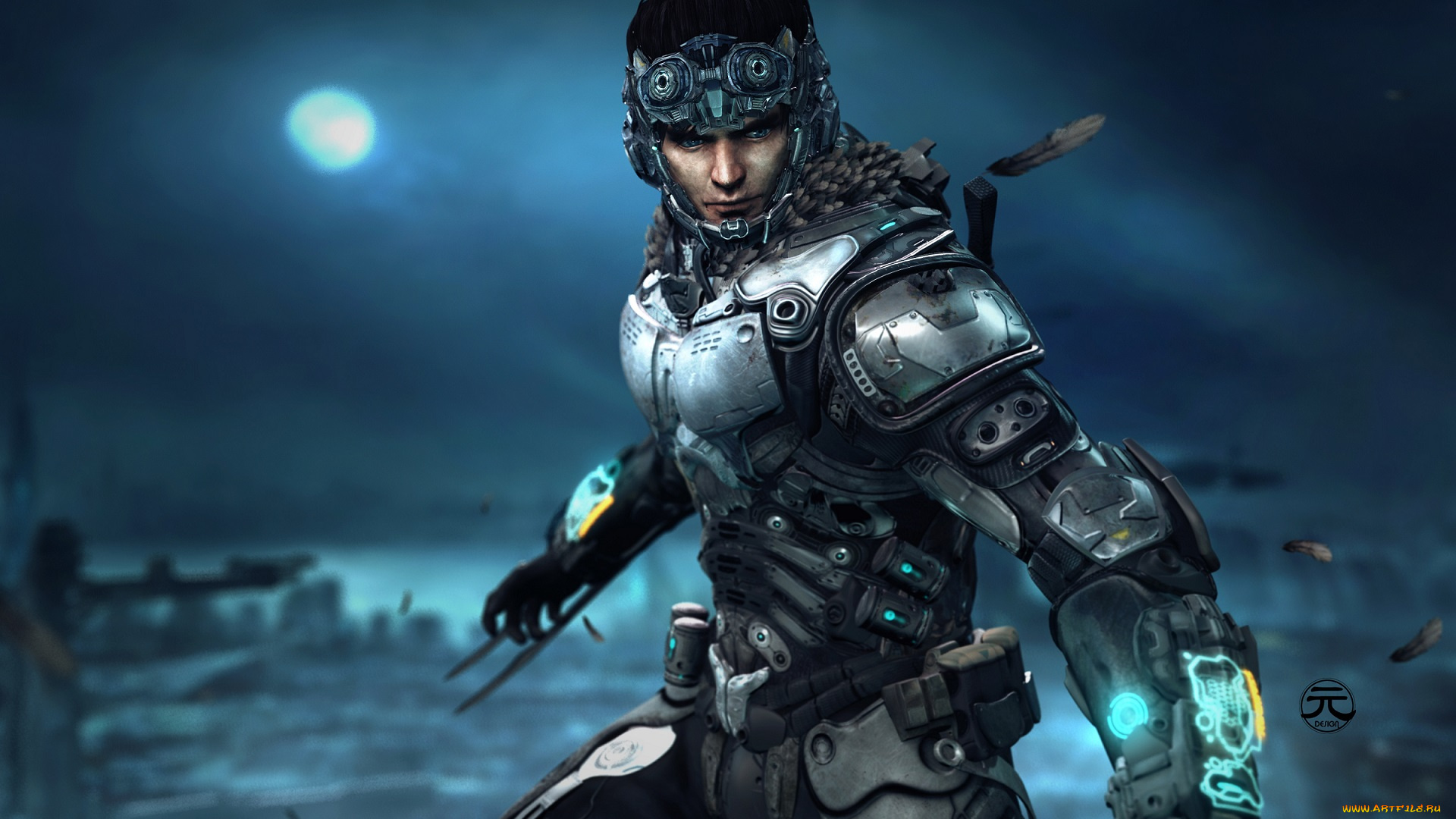 фэнтези, роботы, , киборги, , механизмы, солдат, шлем, броня, костюм, chio, ninox, взгляд