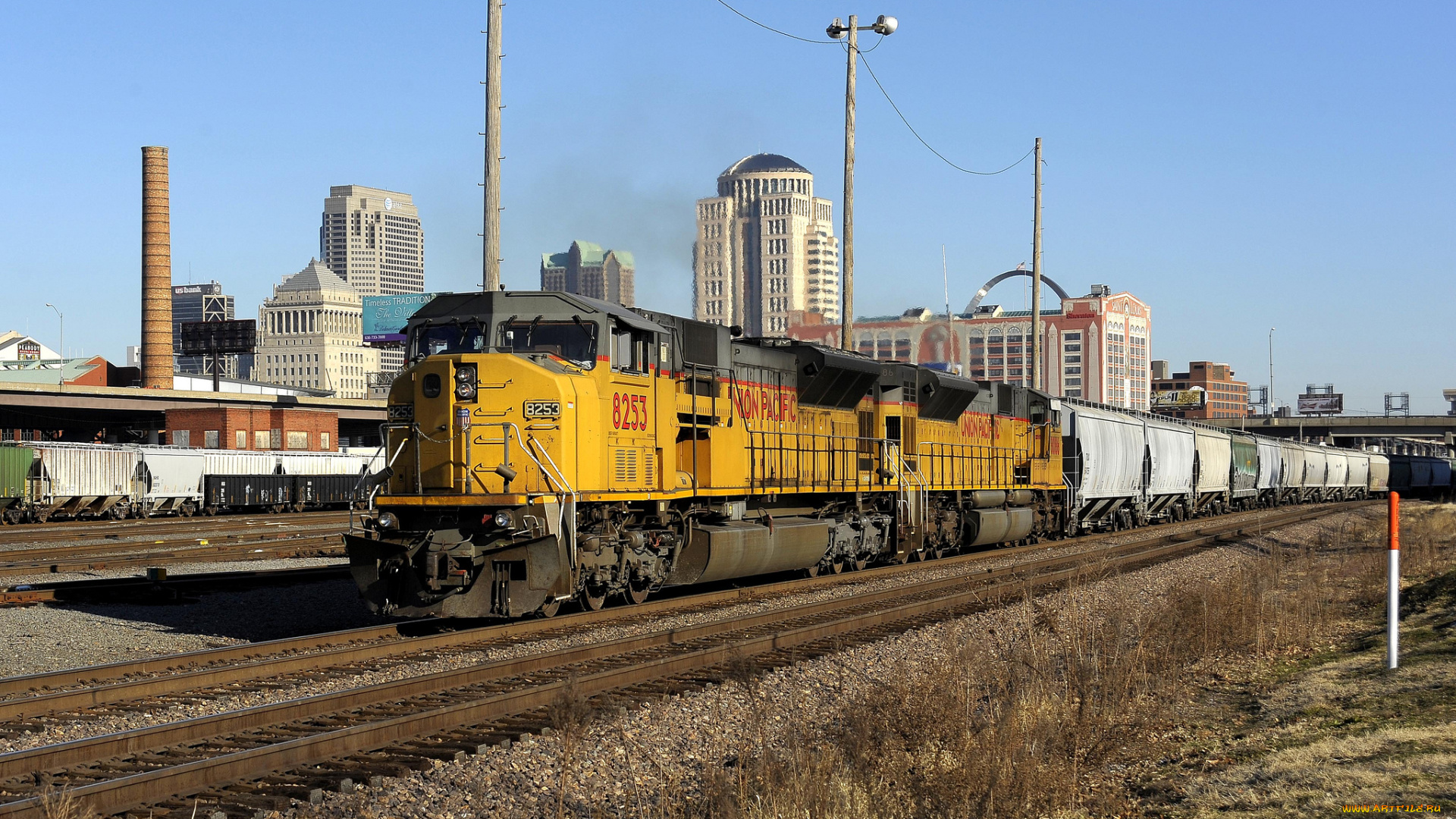 техника, поезда, дорога, состав, железная, локомотив, рельсы