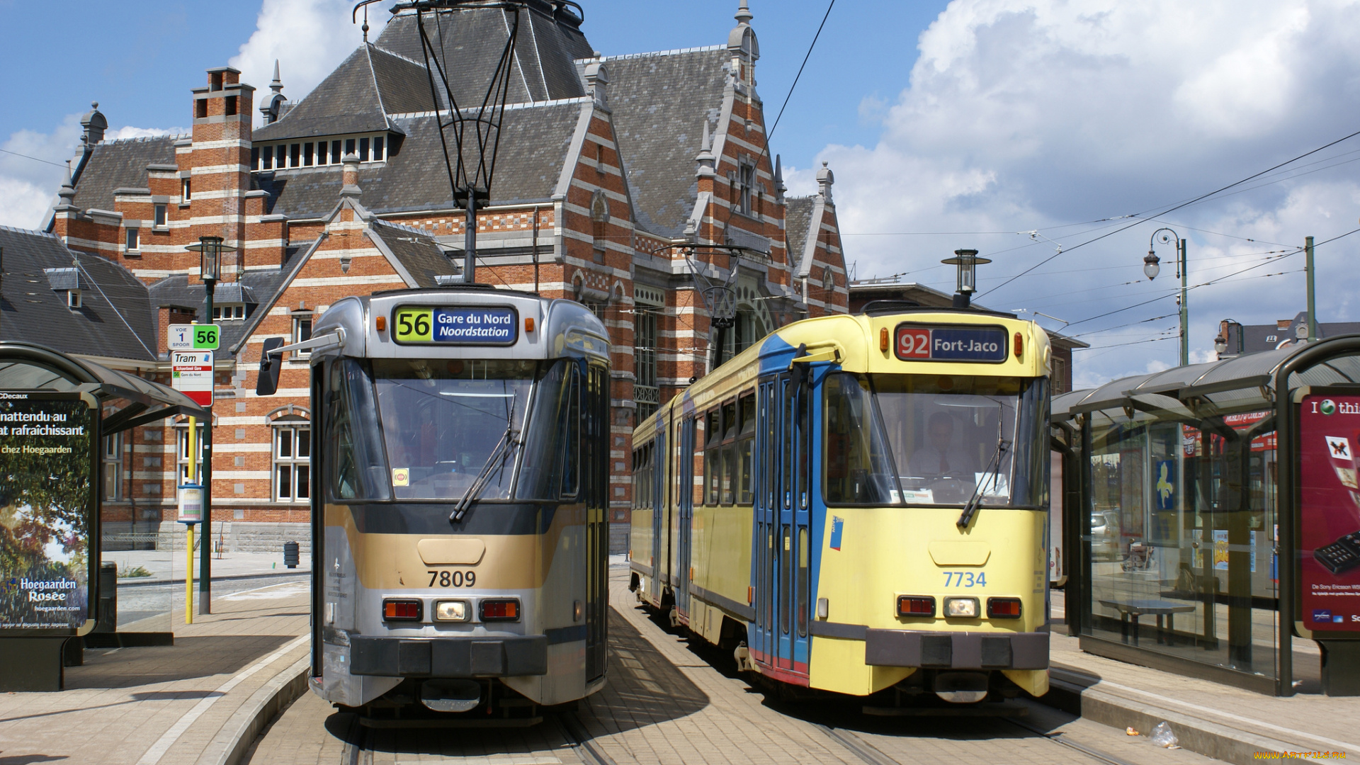 техника, трамваи, город, трамвай, рельсы, улица