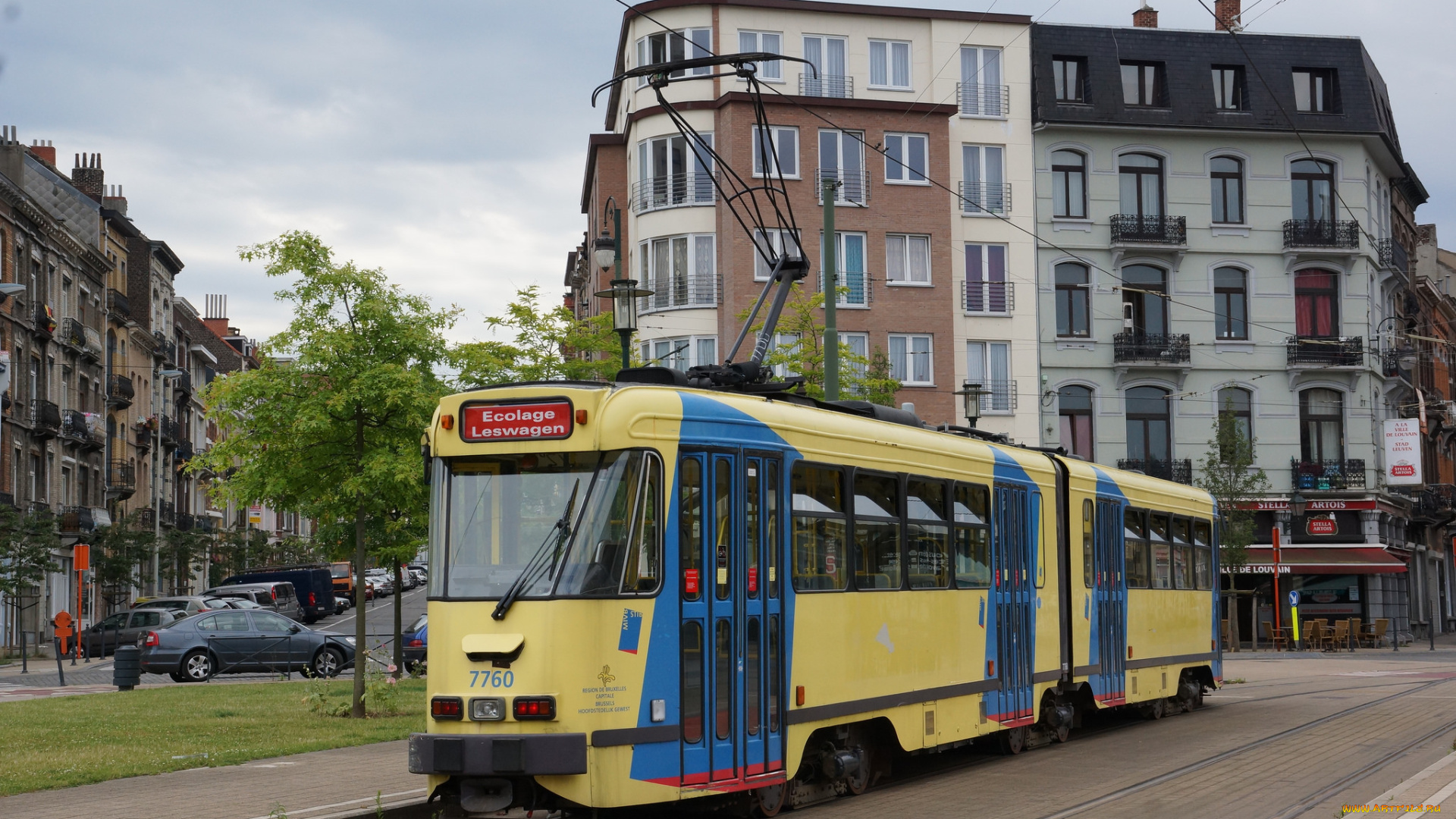 техника, трамваи, трамвай, рельсы, улица, город