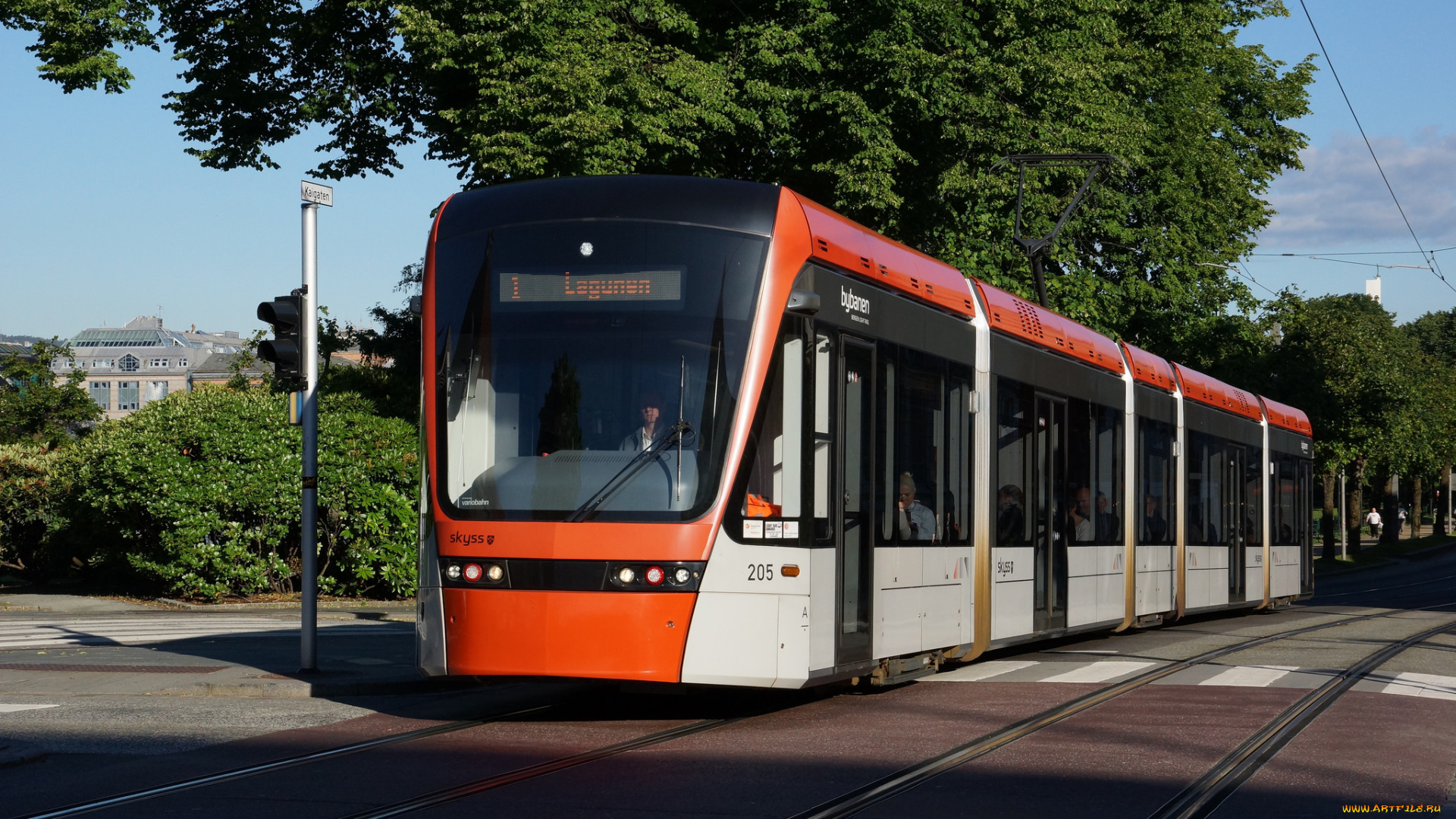 техника, трамваи, трамвай, рельсы, улица, город