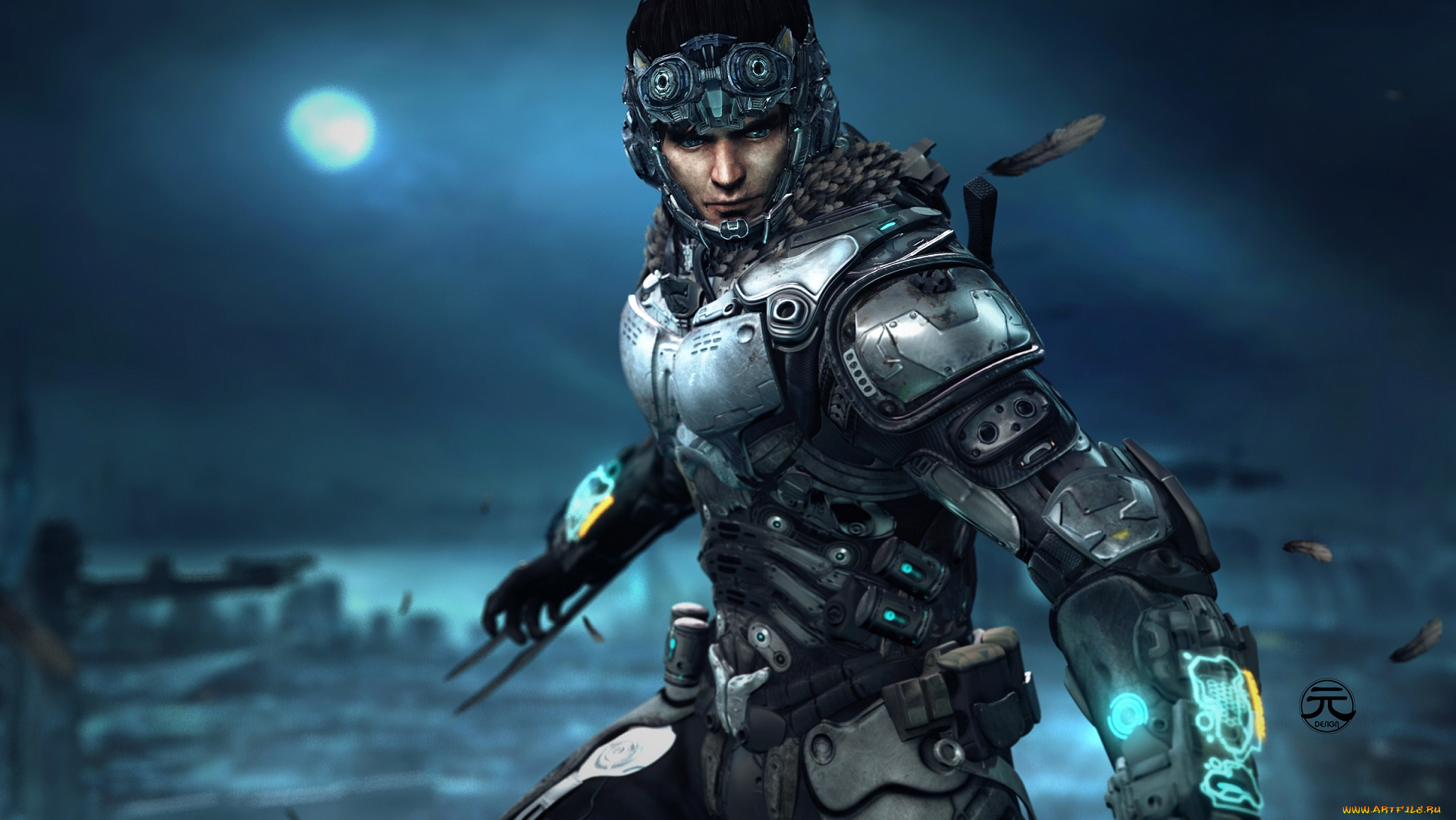 фэнтези, роботы, , киборги, , механизмы, солдат, шлем, броня, костюм, chio, ninox, взгляд