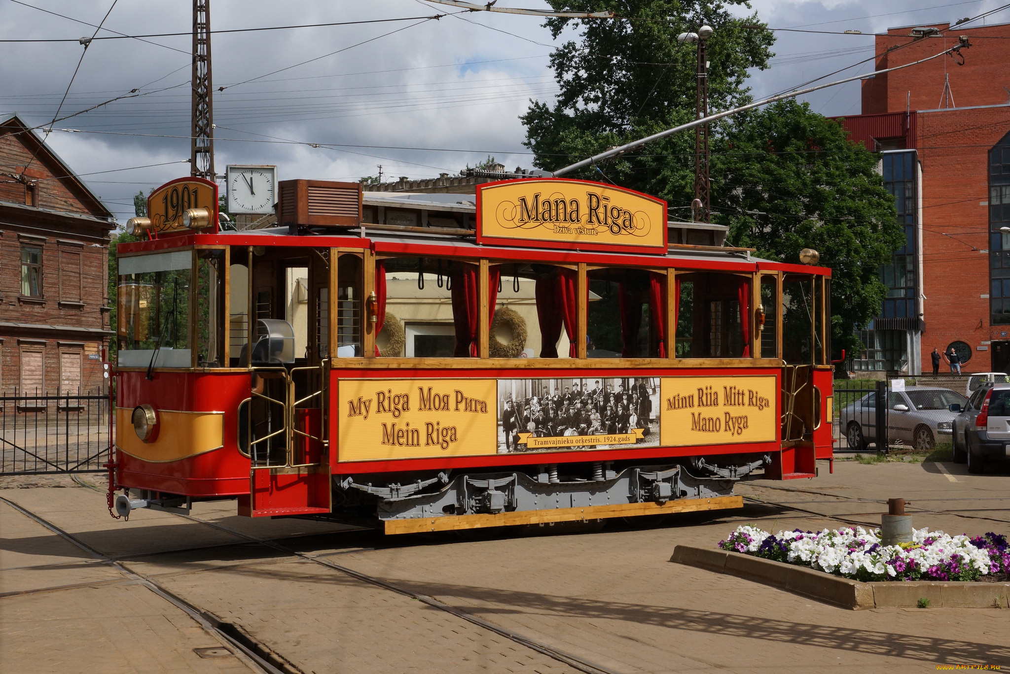 техника, трамваи, рельсы, трамвай, город, улица