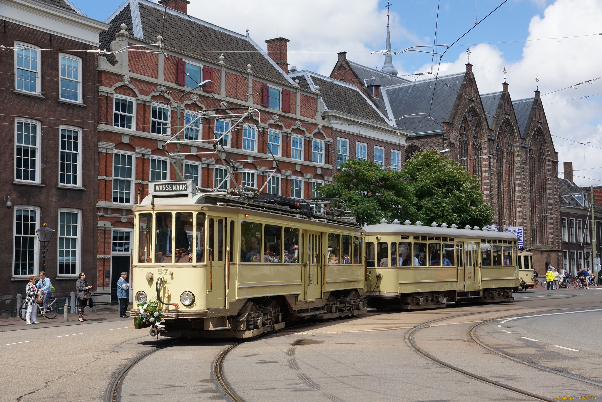 техника, трамваи, трамвай, рельсы, улица, город