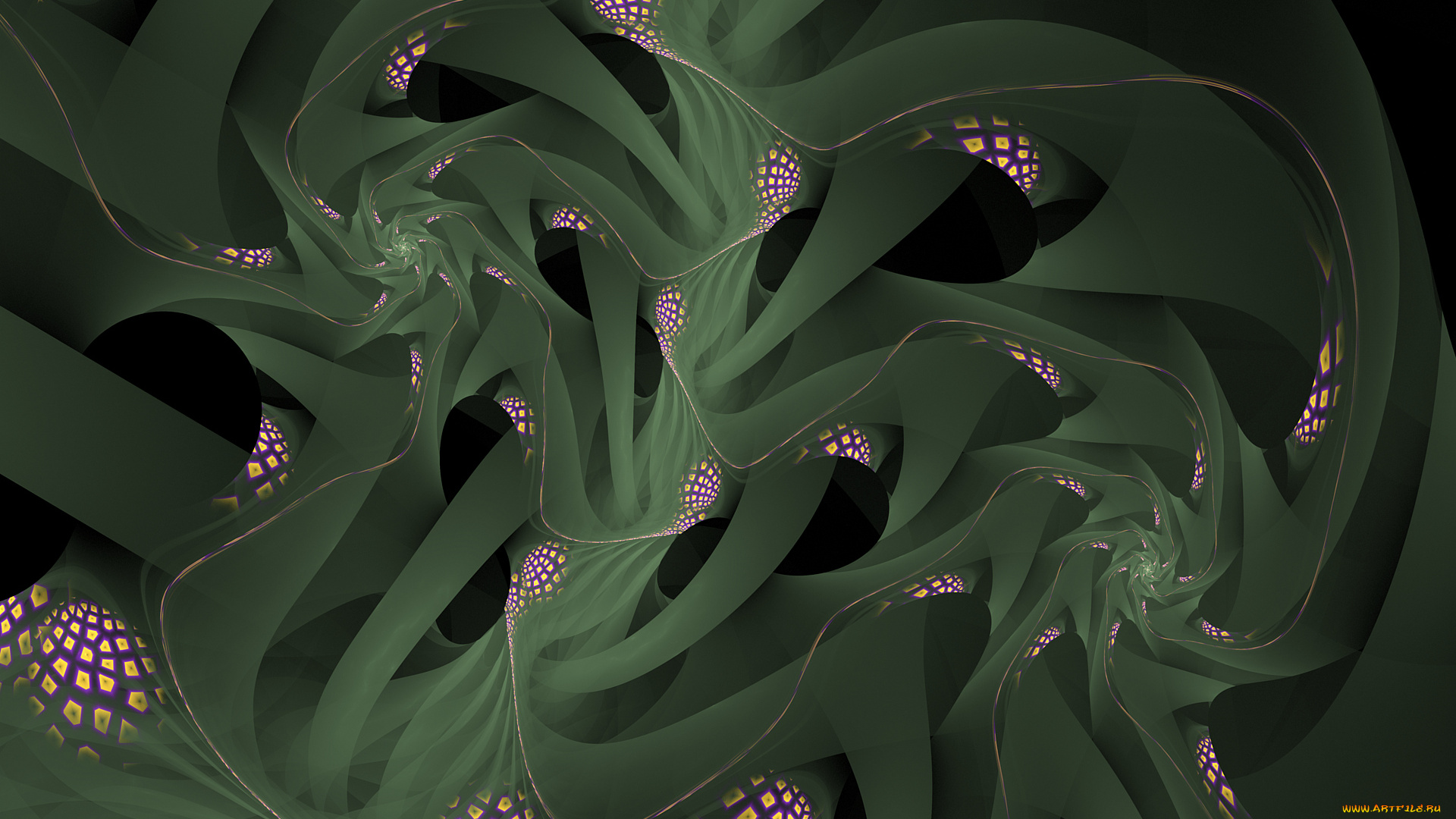 3д, графика, фракталы, , fractal, цвета, узор, фон