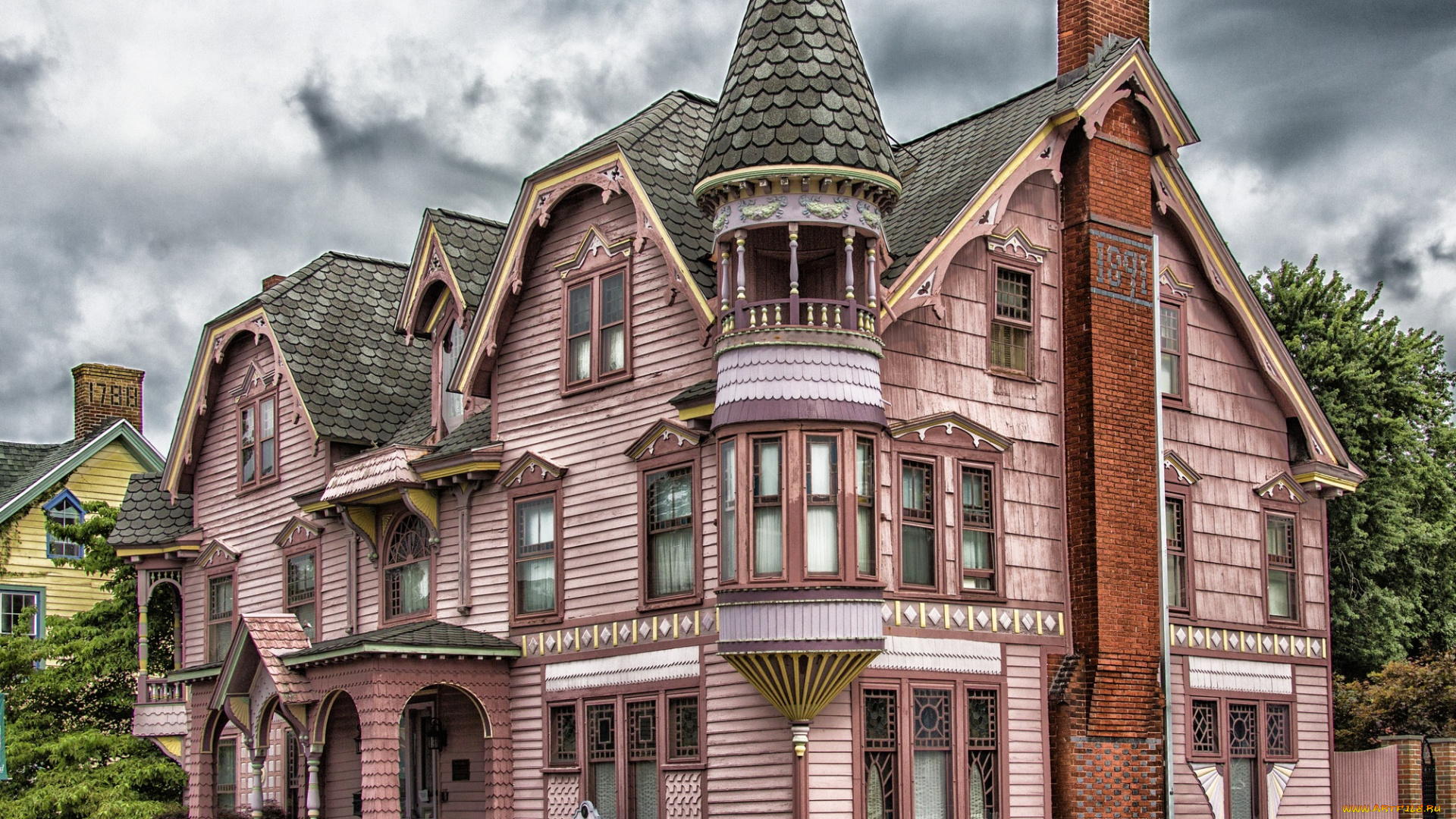 города, -, здания, , дома, загородный, дом