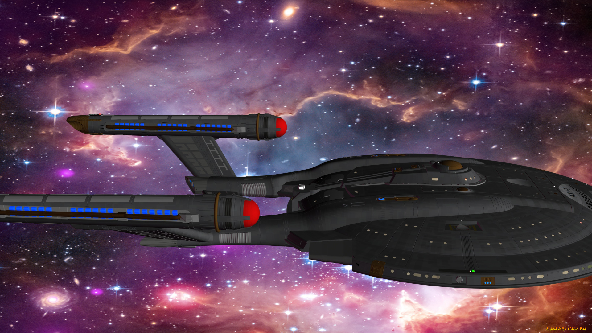 космос, арт, космический, корабль, звезды, вселенная, полет