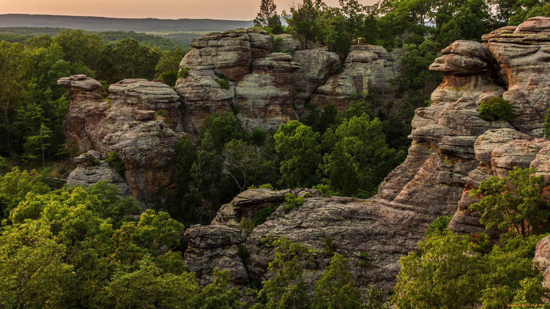 природа, горы, растительность, скалы