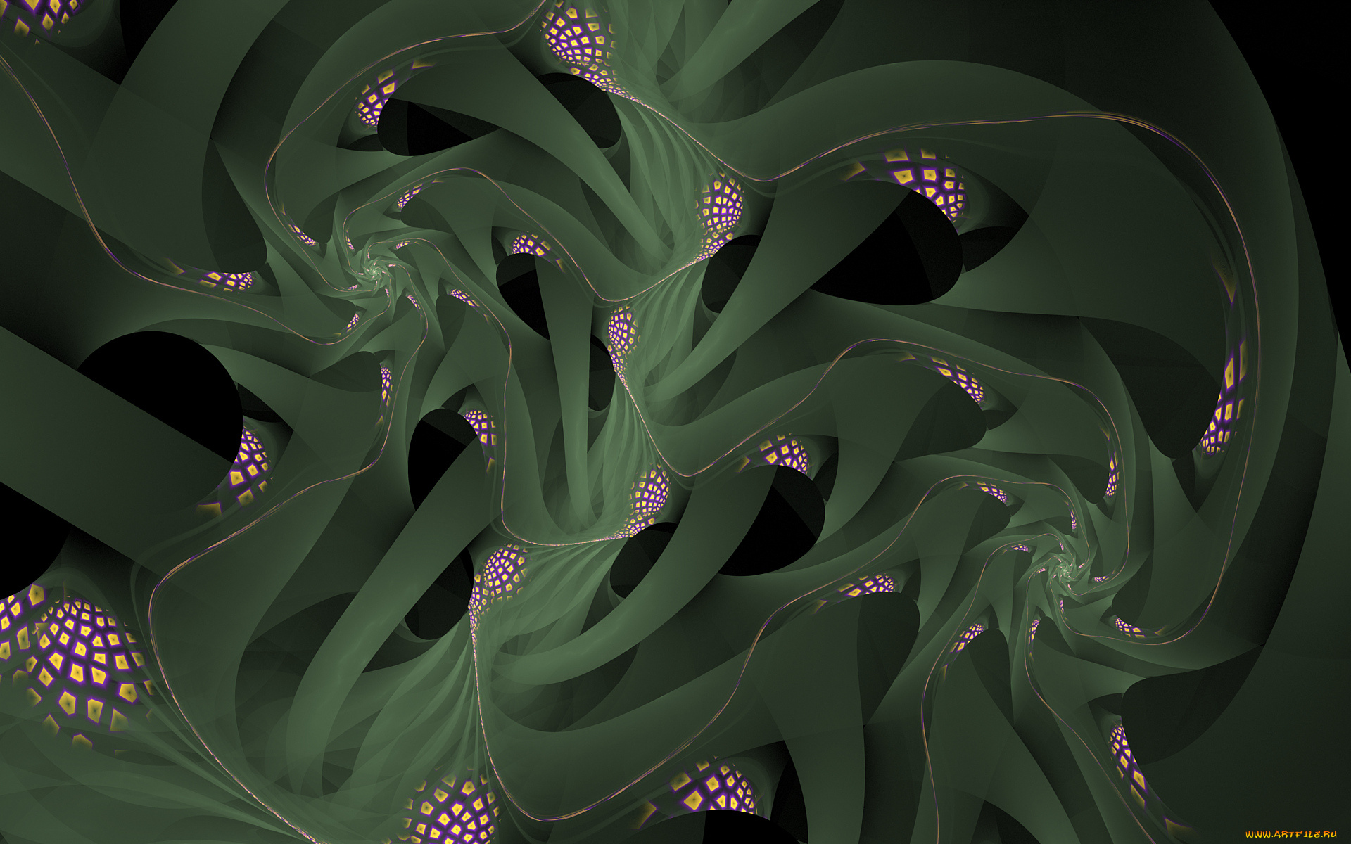 3д, графика, фракталы, , fractal, цвета, узор, фон