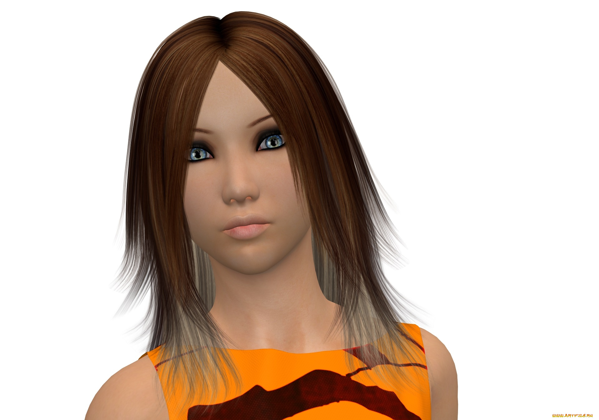 3д, графика, портрет, , portraits, девушка, фон, взгляд