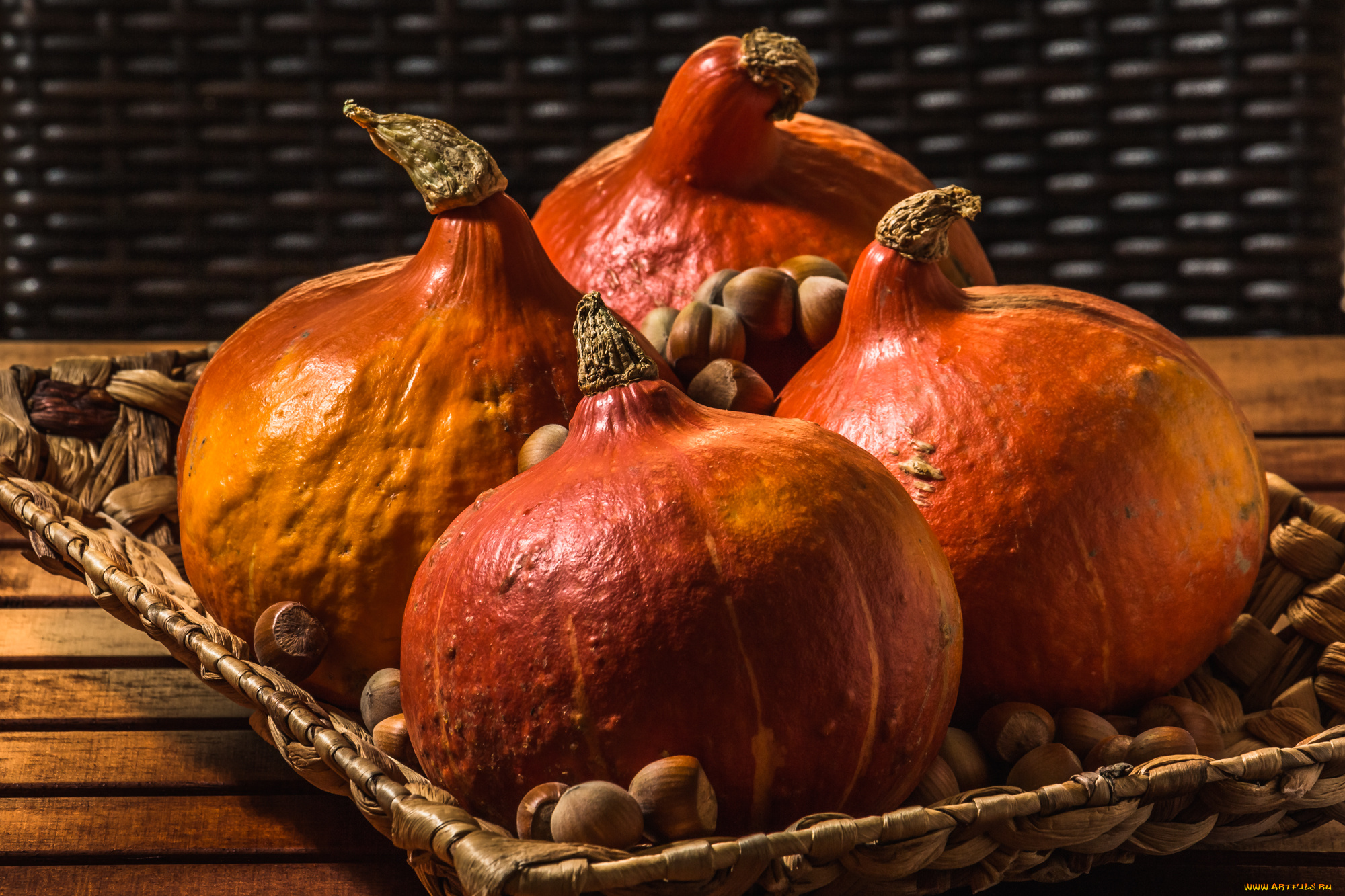 еда, тыква, орехи