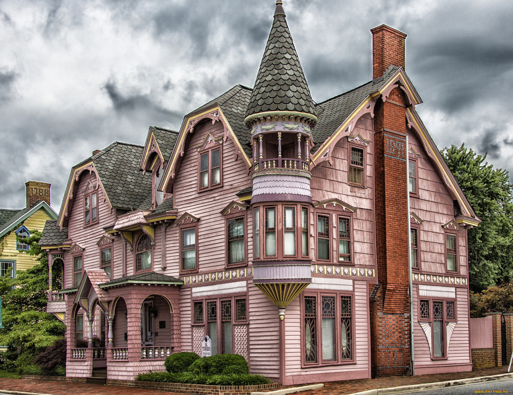 города, -, здания, , дома, загородный, дом