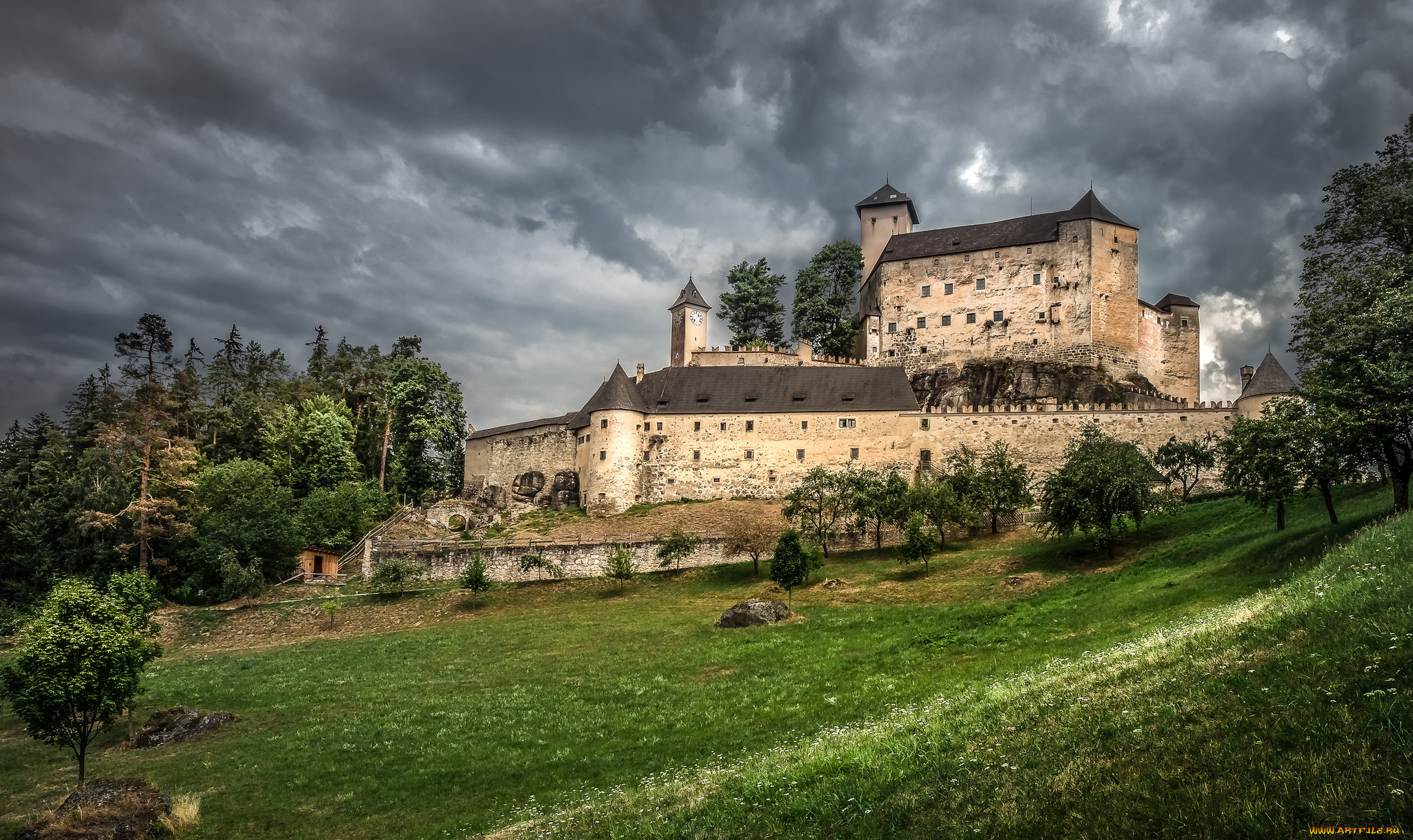 castle, in, lower, austria, города, замки, австрии, замок