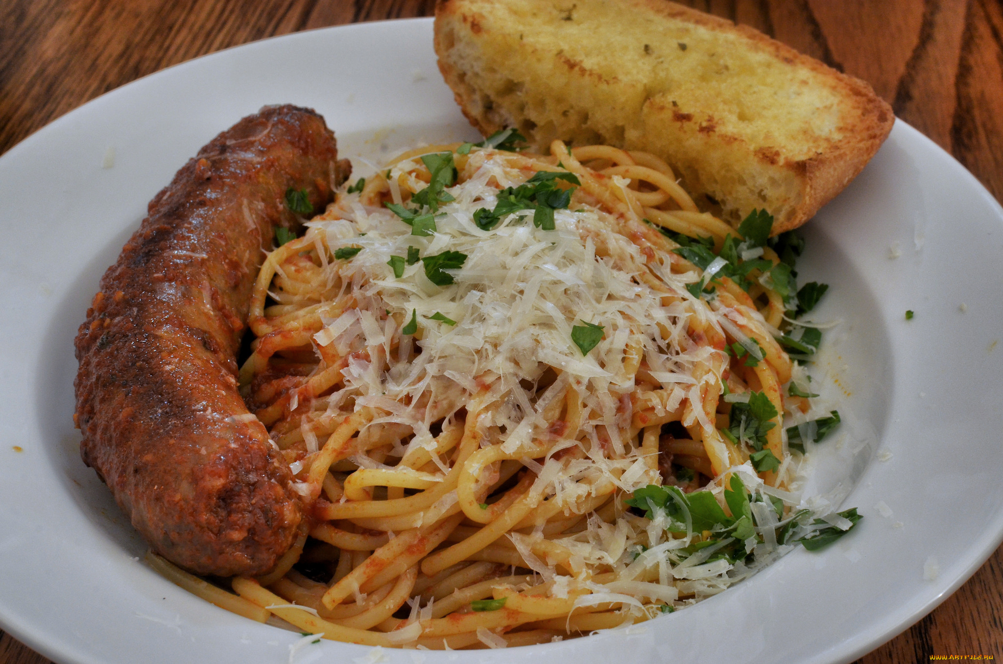 еда, макаронные, блюда, овощи, колбаска, макароны, хлеб