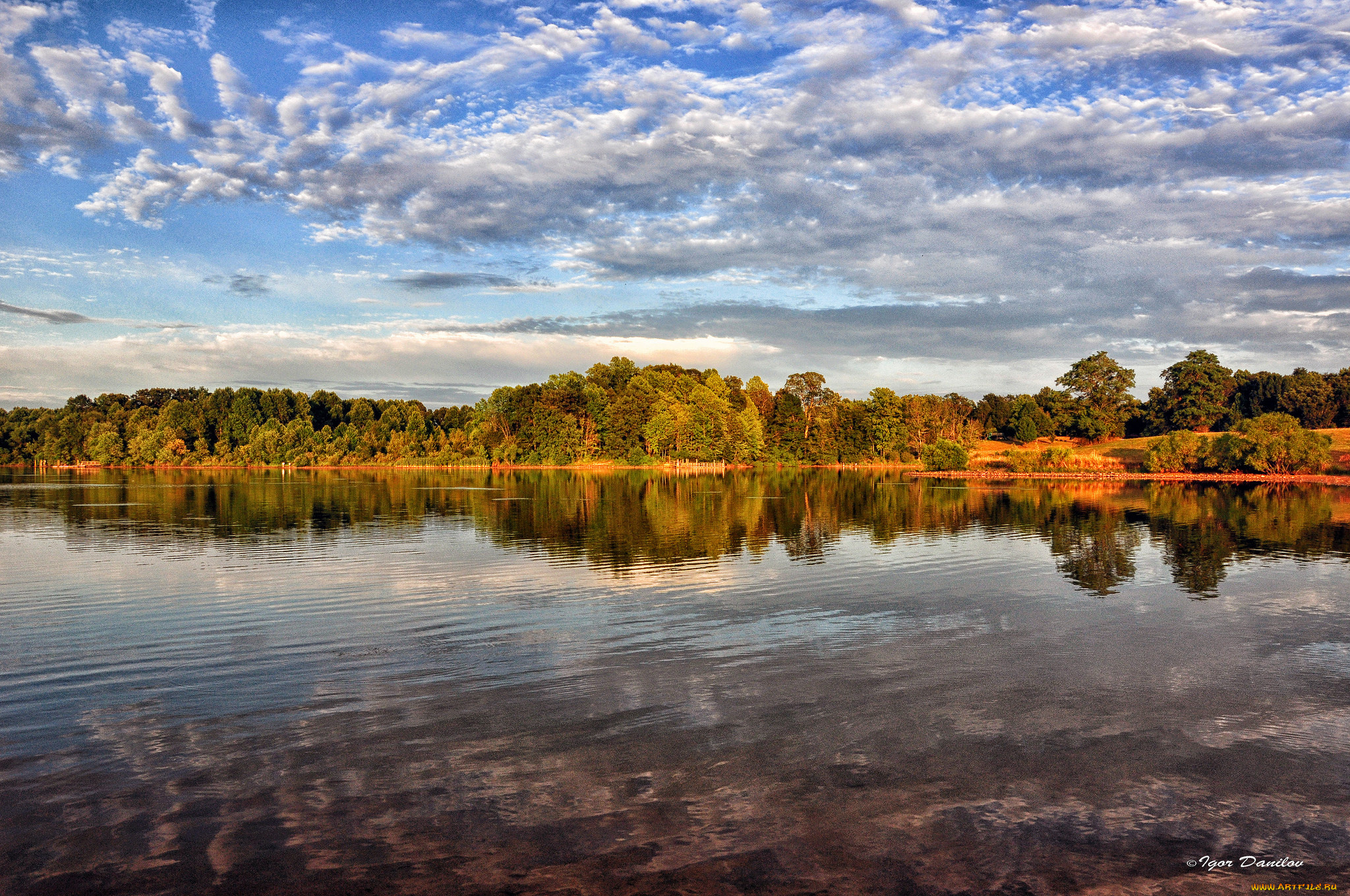 природа, реки, озера, озеро, отражение, деревья