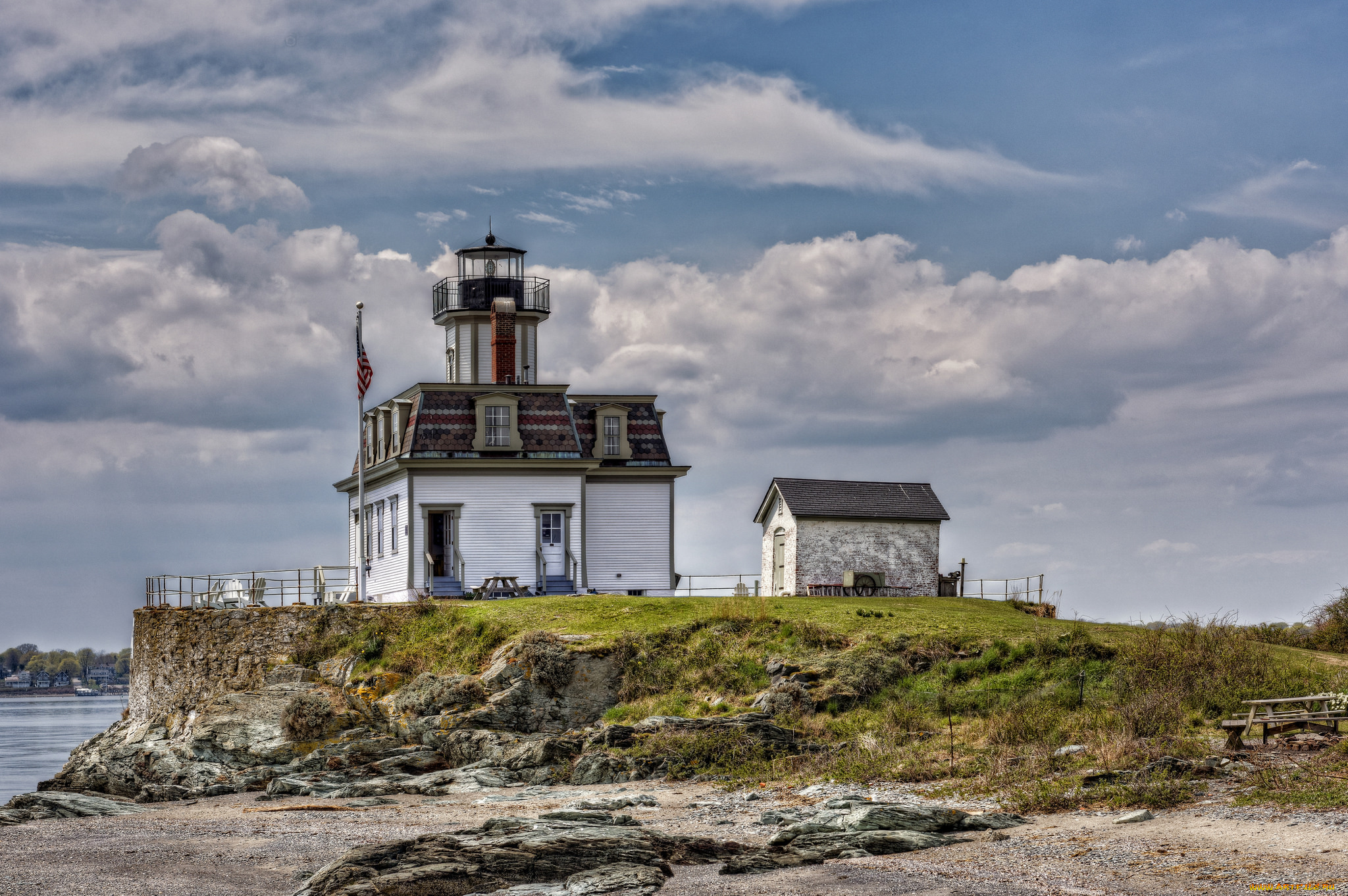 природа, маяки, побережье, маяк