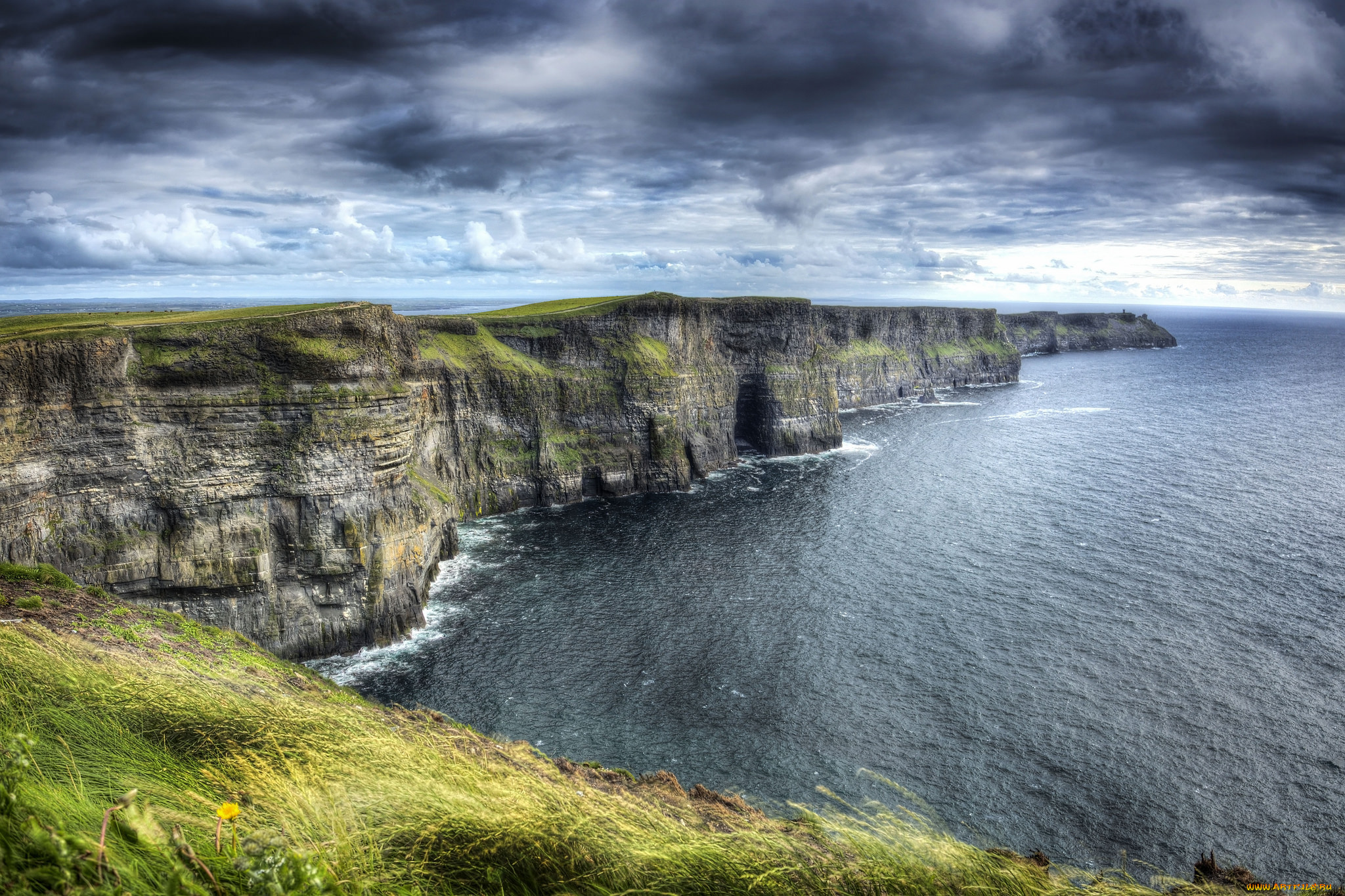 природа, побережье, мыс, море