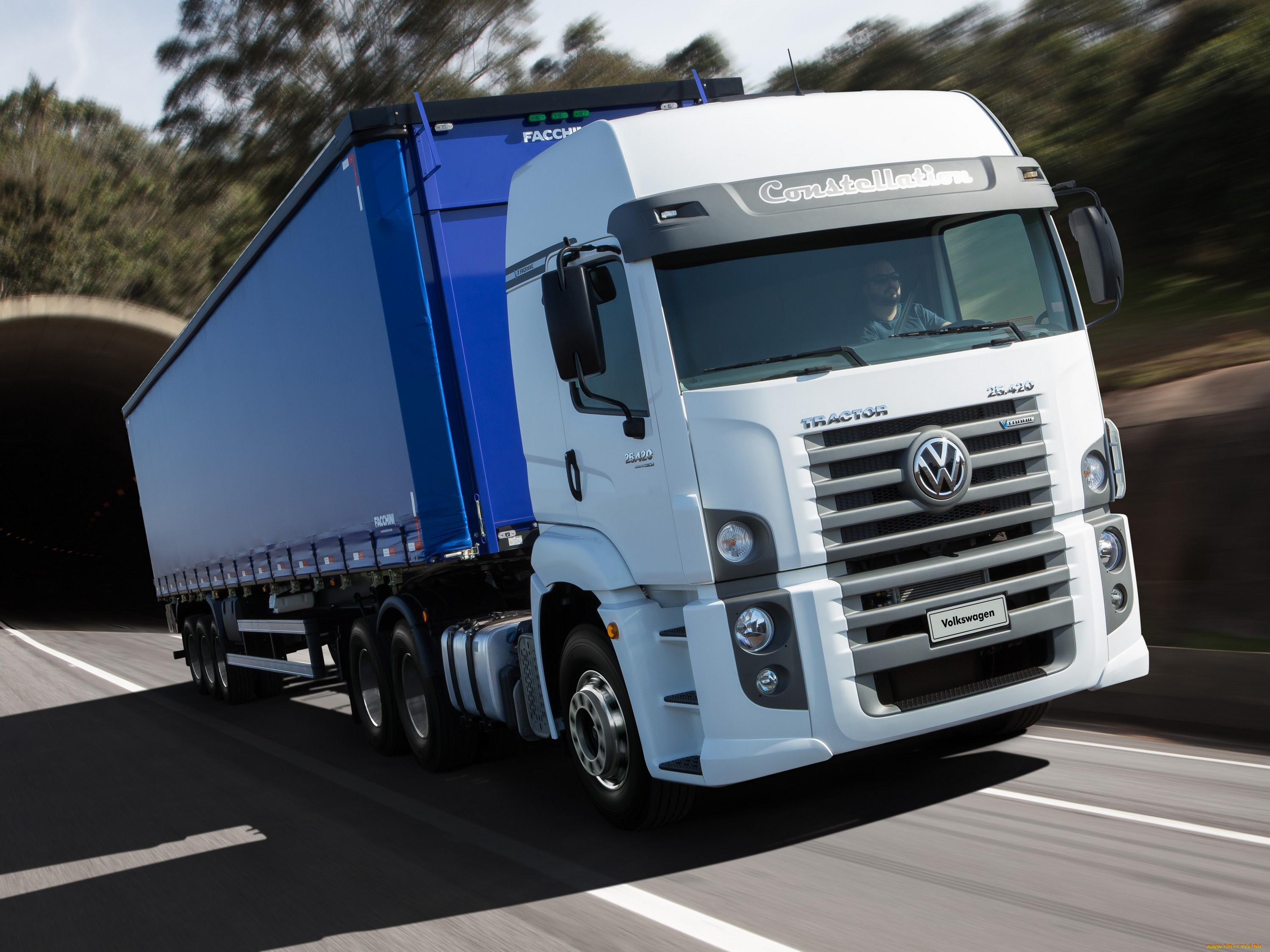 автомобили, volkswagen, constellation, tractor, 25-420, 2013г