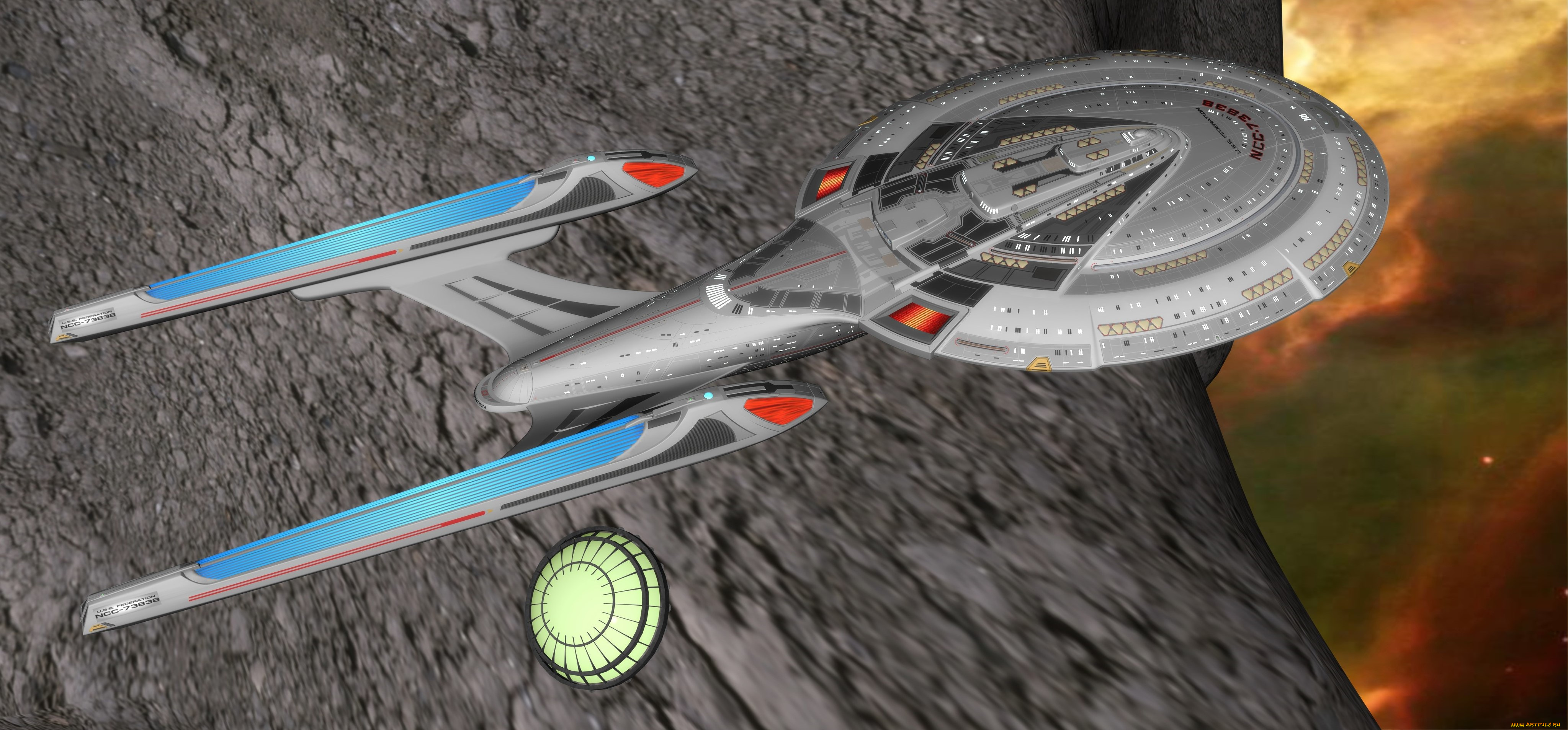 космос, арт, метеориты, вселенная, полет, космический, корабль