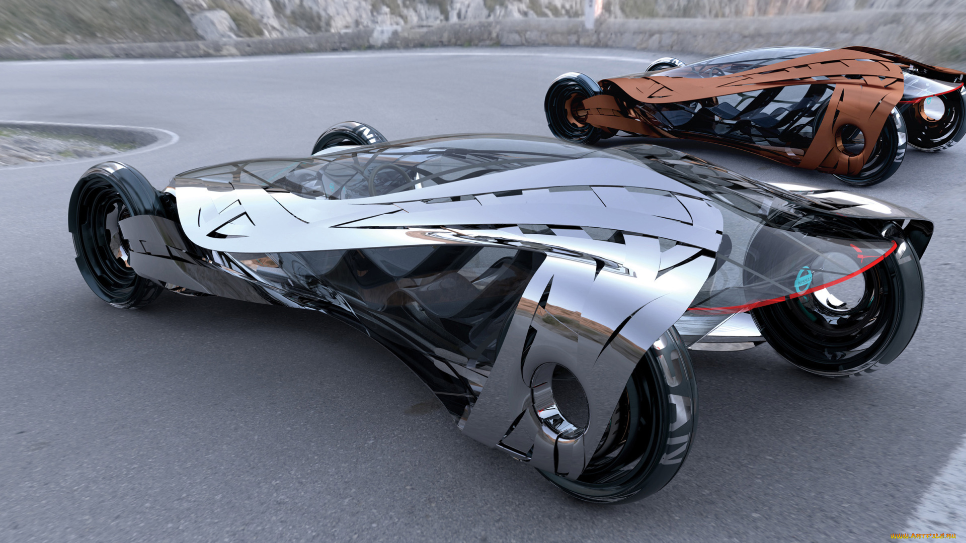 nissan, iv, concept, 2010, автомобили, 3д, iv, concept, nissan, 2010