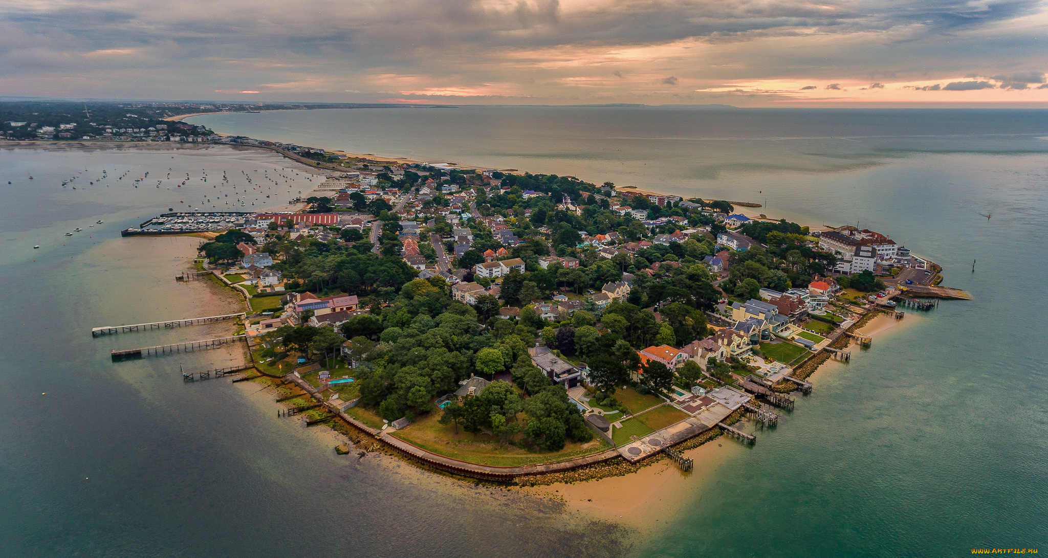 города, -, панорамы, поселок