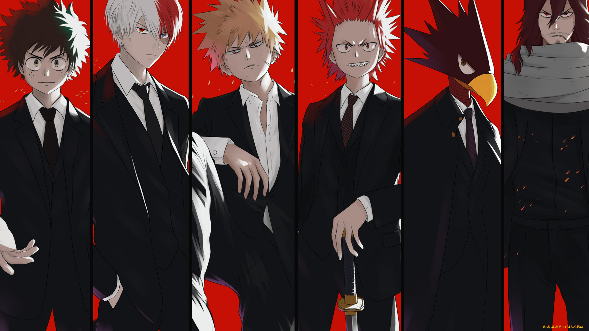 аниме, boku, no, hero, academia, парни