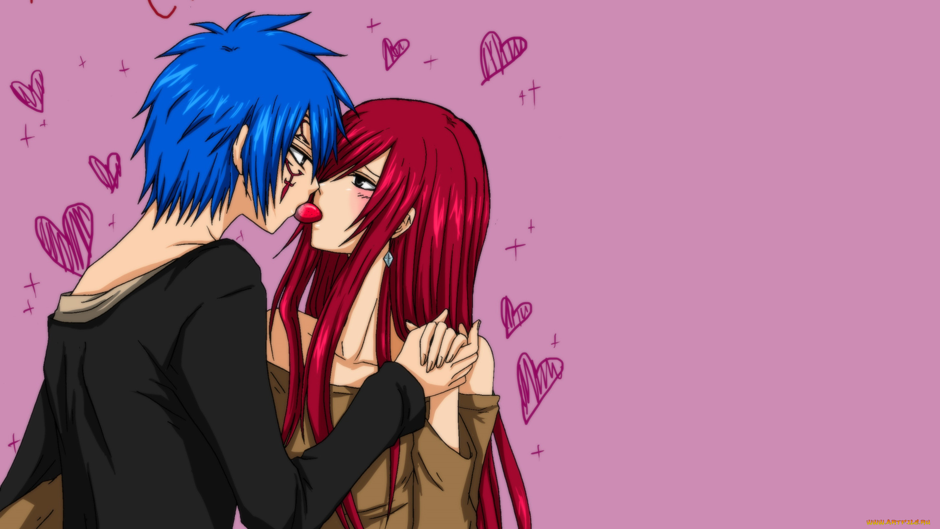 аниме, fairy, tail, хвост, феи