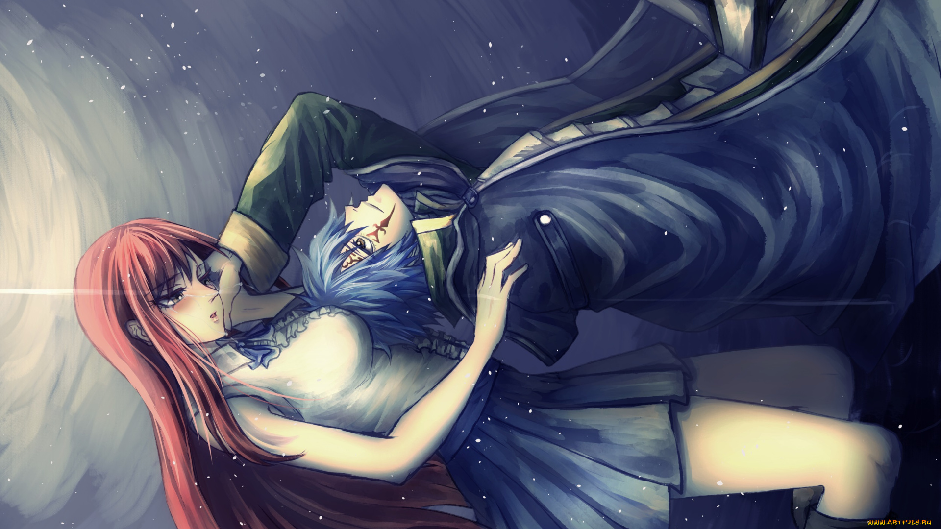 аниме, fairy, tail, хвост, феи