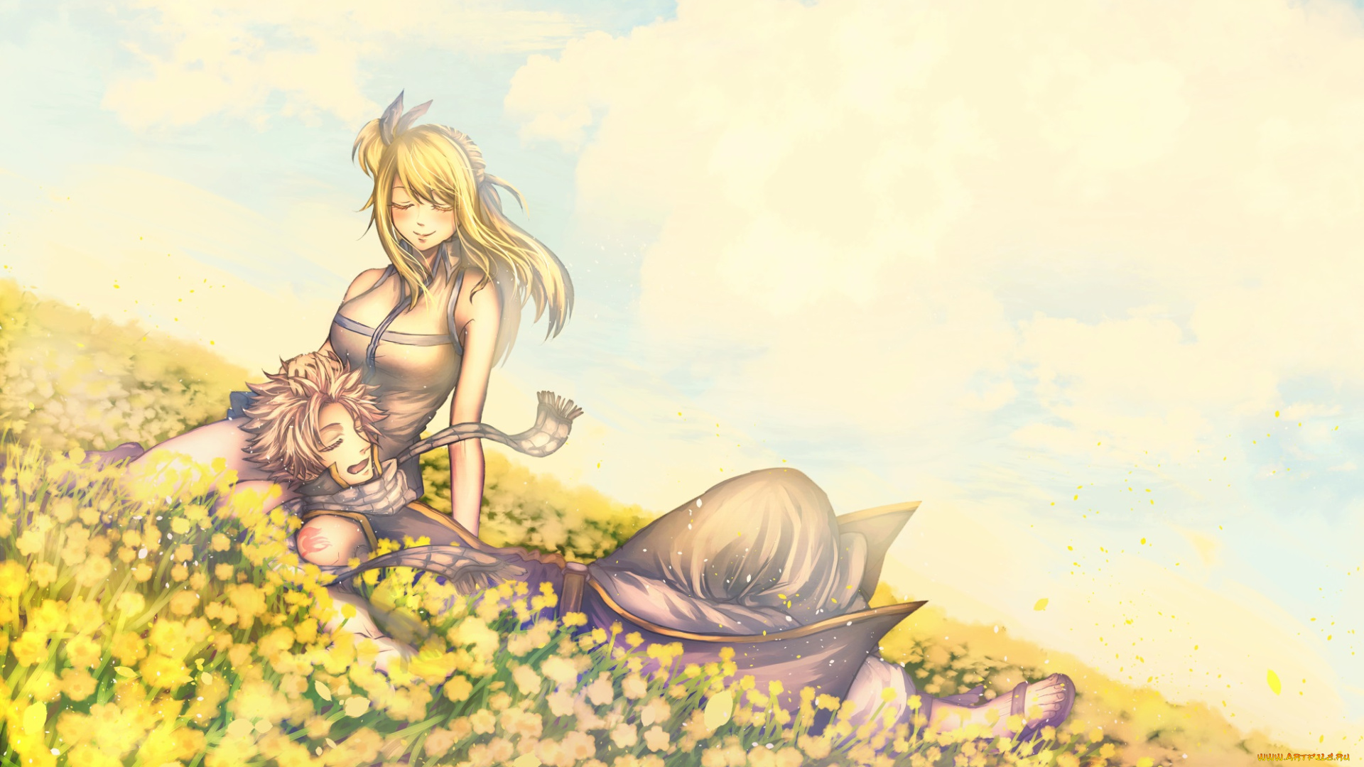 аниме, fairy, tail, хвост, феи