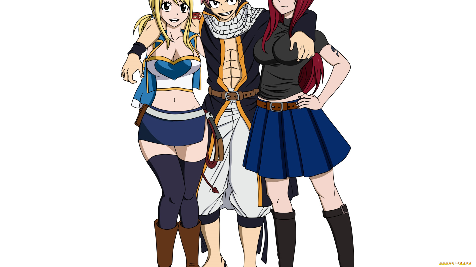 аниме, fairy, tail, хвост, феи