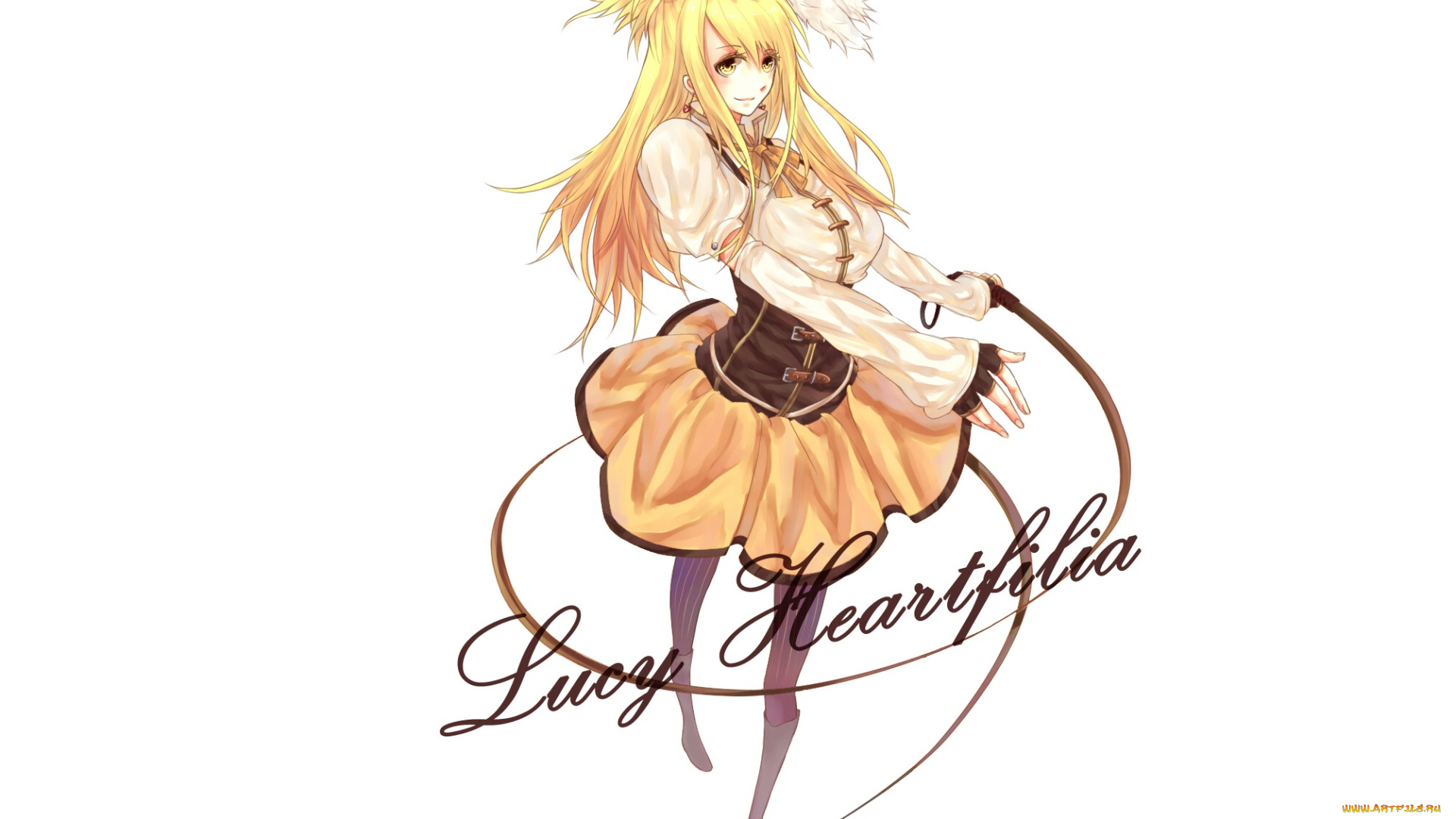 аниме, fairy, tail, люси