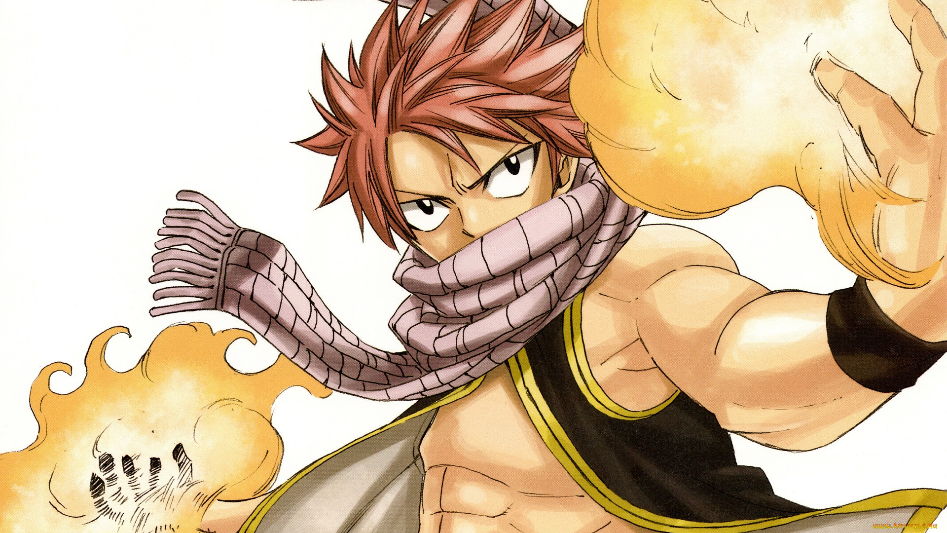 аниме, fairy, tail, нацу