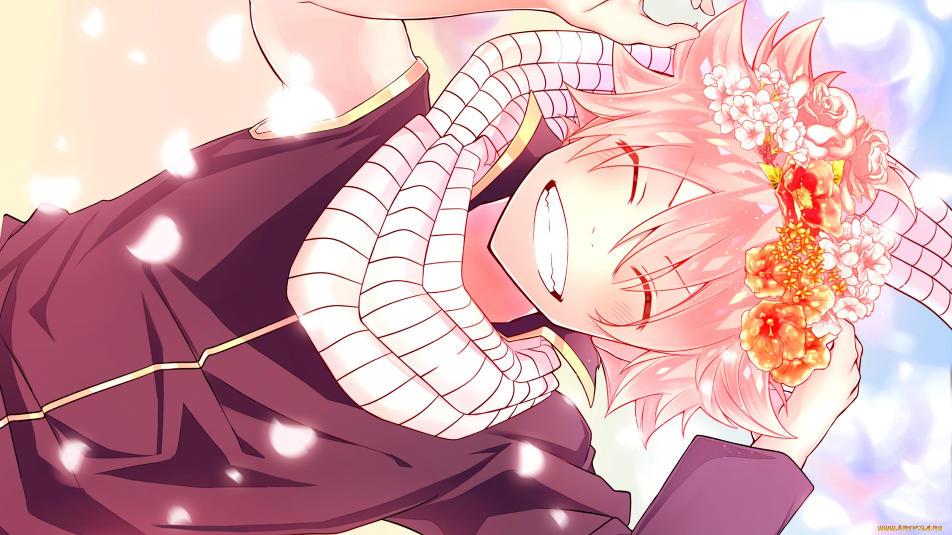 аниме, fairy, tail, нацу