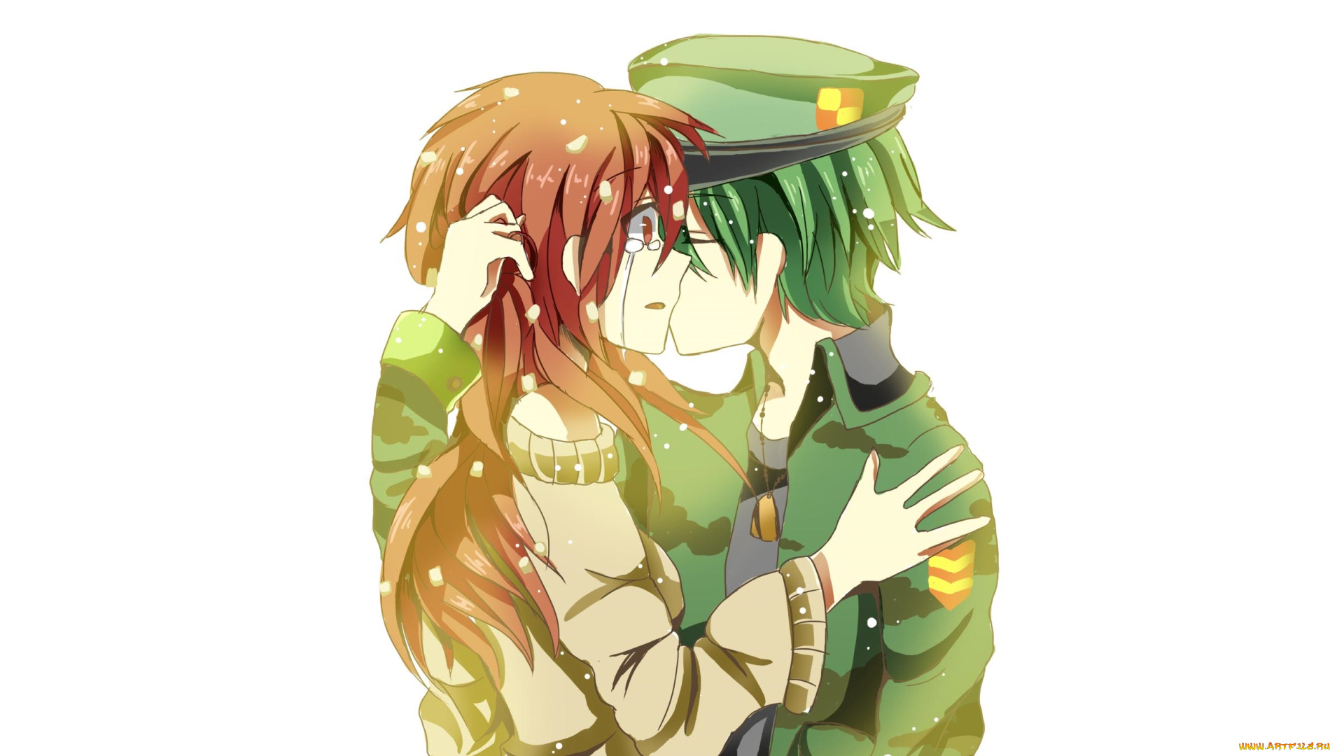 аниме, happy, tree, friends, счастливые, лесные, друзья