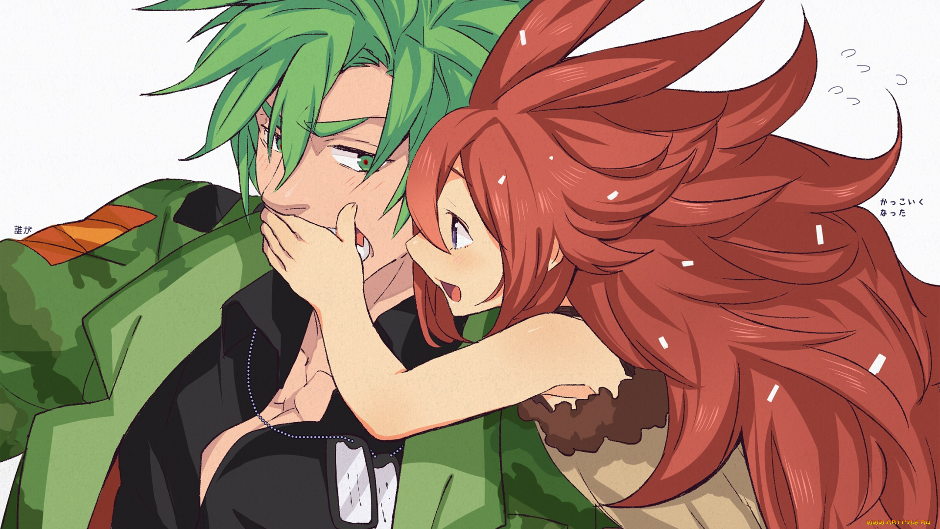 аниме, happy, tree, friends, счастливые, лесные, друзья