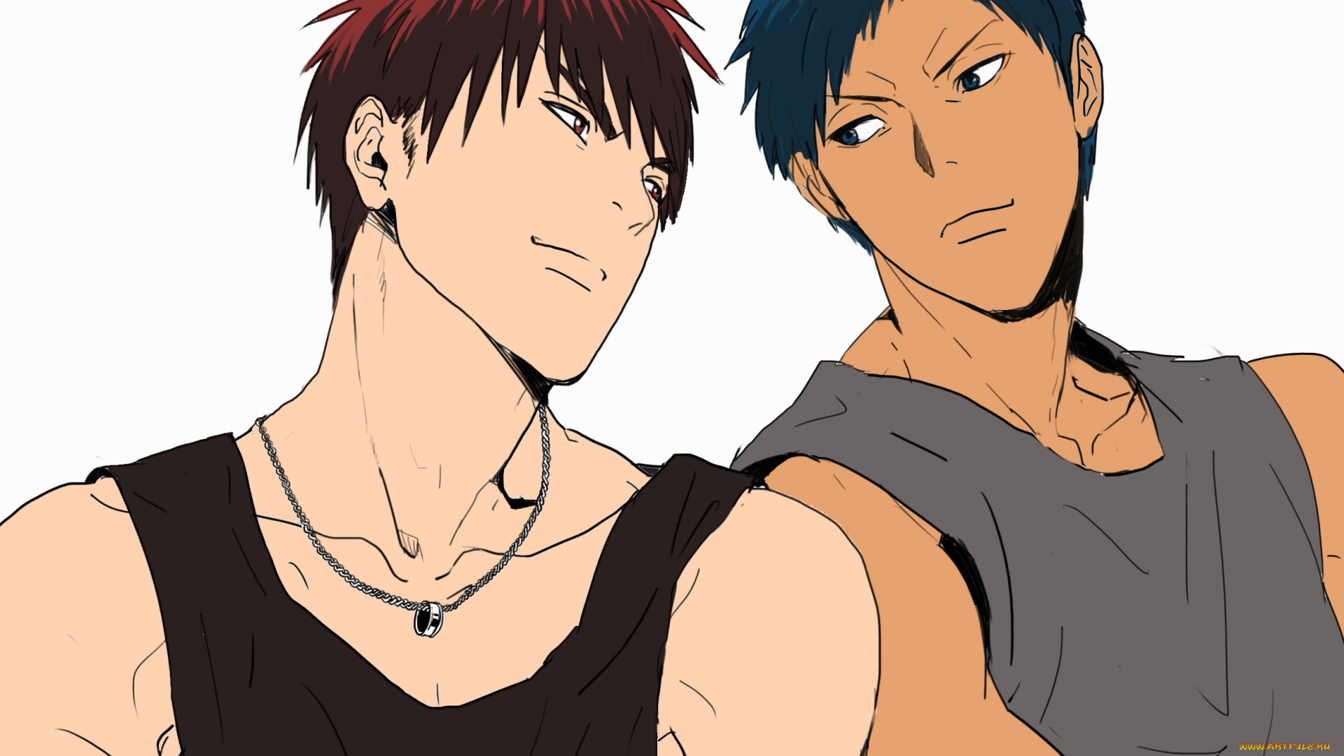 аниме, kuroko, no, baske, парни, баскетбол