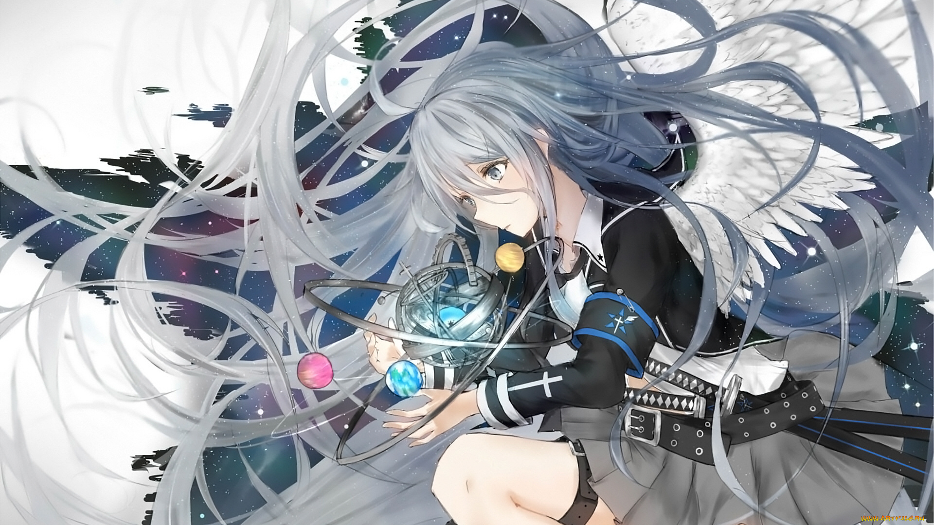 аниме, оружие, , техника, , технологии, девушка