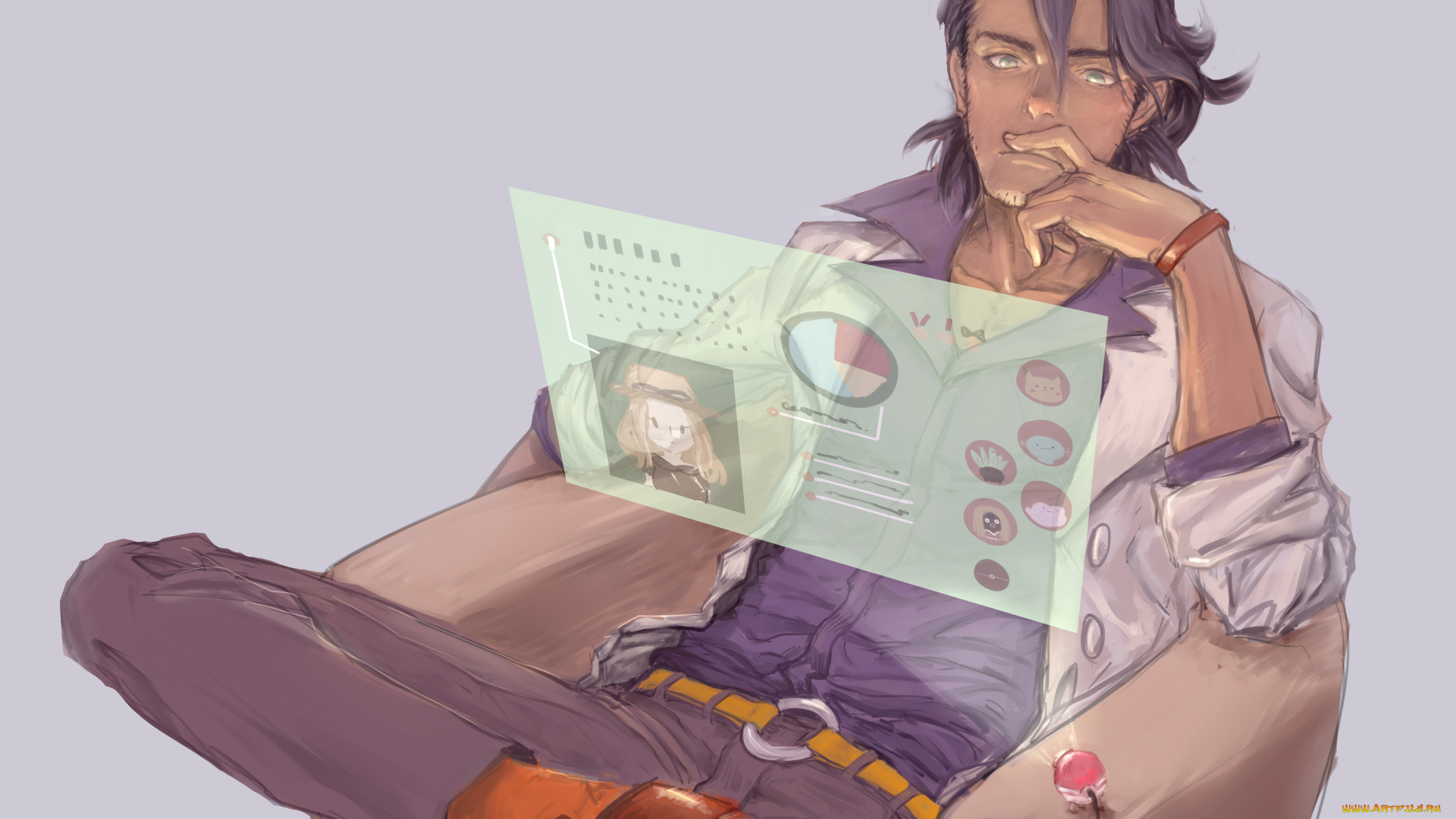 аниме, pokemon, platane