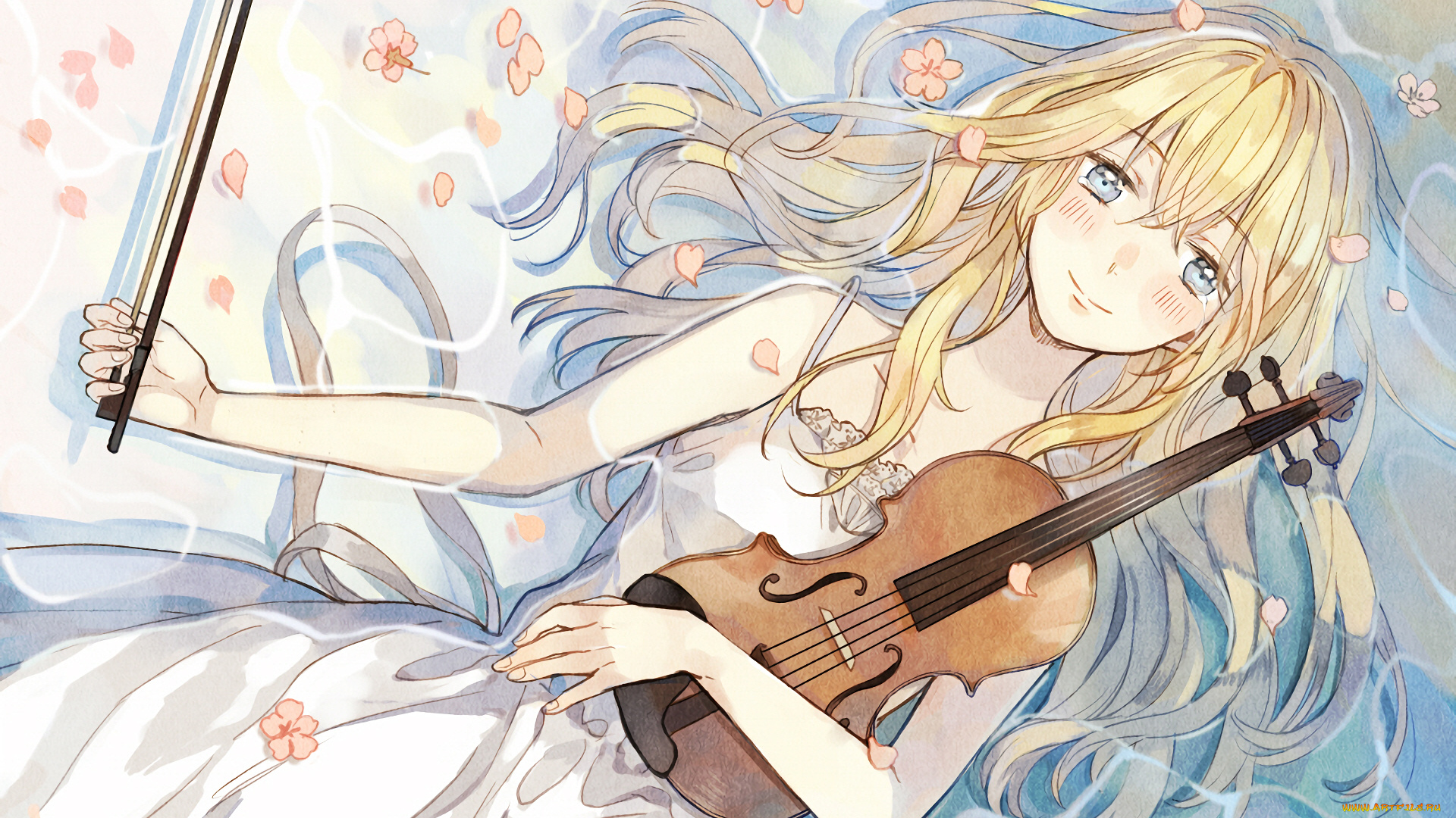 аниме, shigatsu, wa, kimi, no, uso, твоя, апрельская, ложь