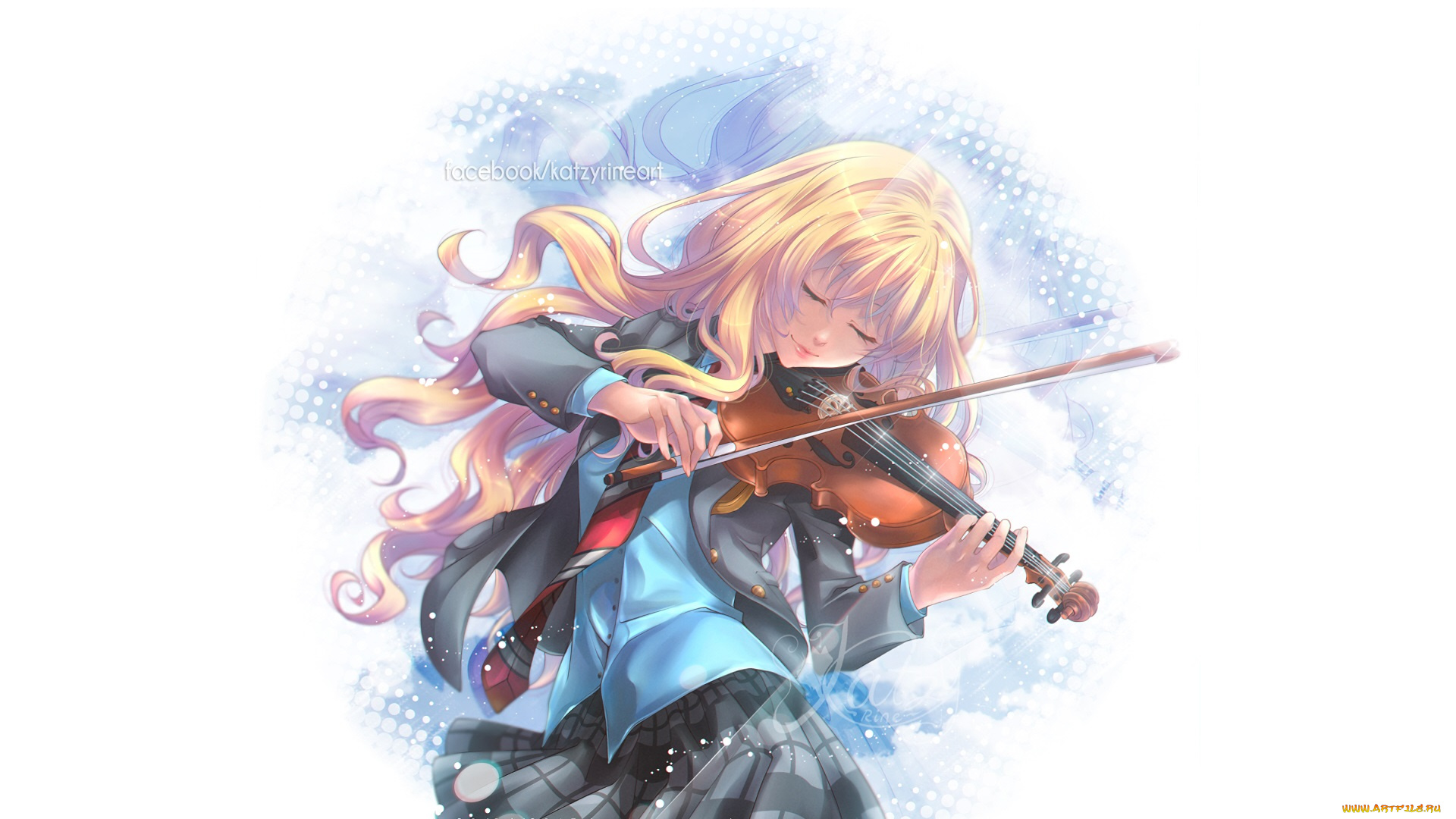 аниме, shigatsu, wa, kimi, no, uso, твоя, апрельская, ложь