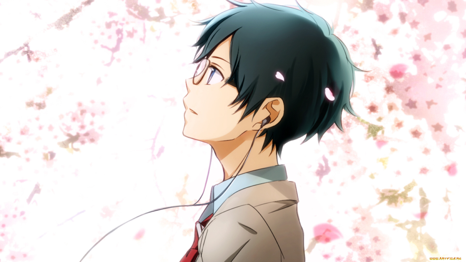 аниме, shigatsu, wa, kimi, no, uso, твоя, апрельская, ложь