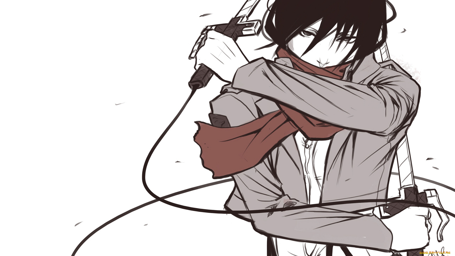 аниме, shingeki, no, kyojin, атака, титанов