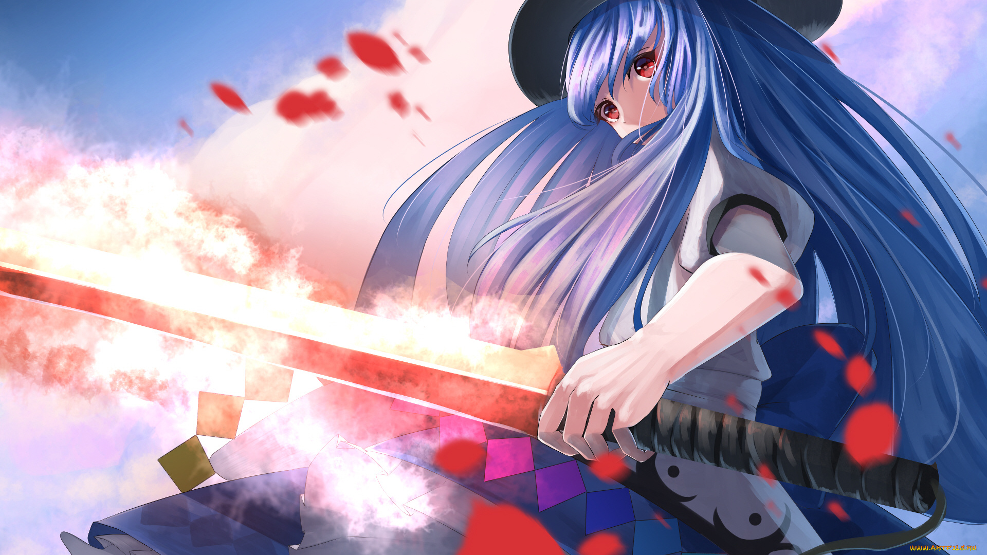 аниме, touhou, девушка