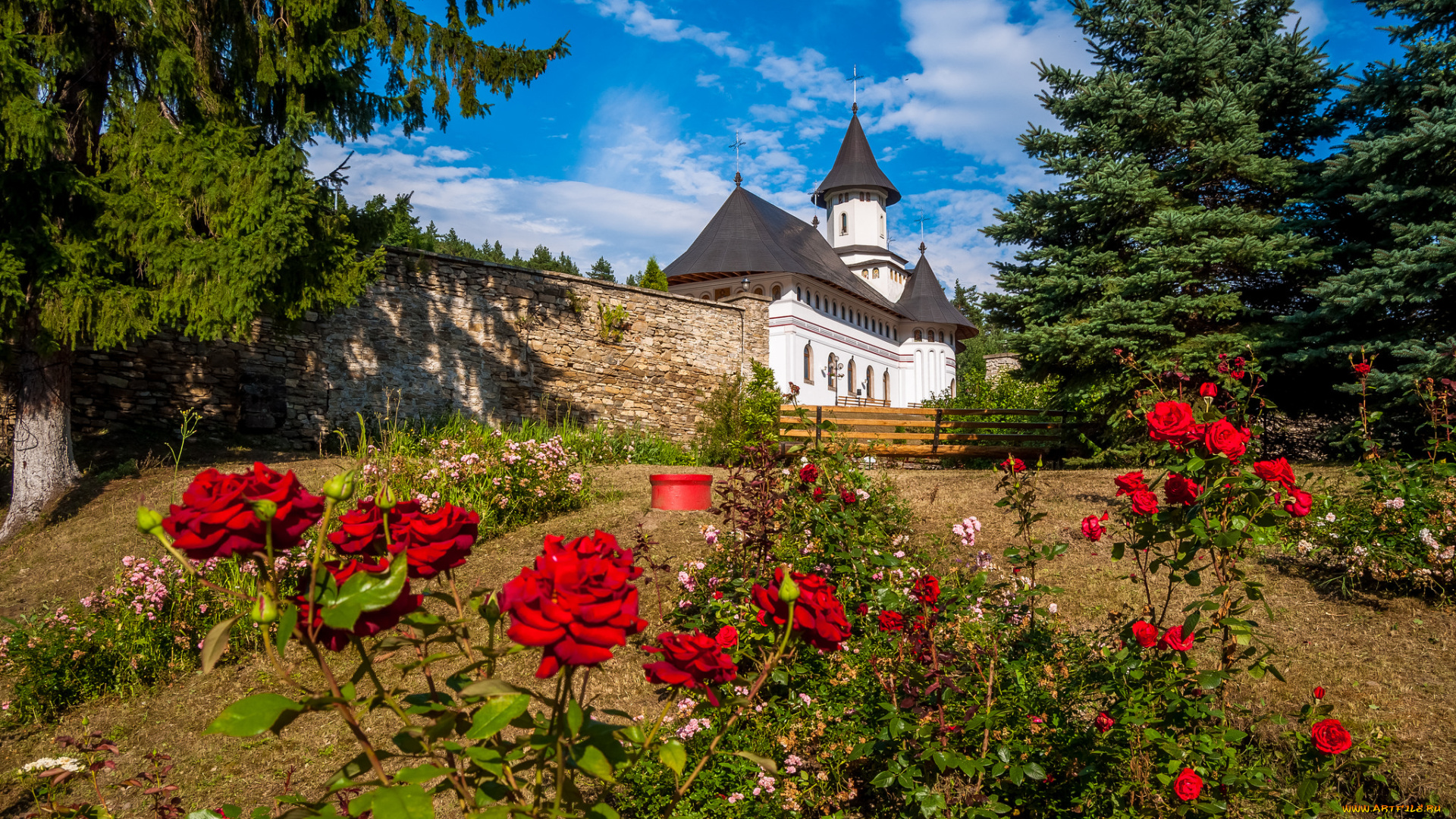 manastirea, pangarati, города, -, пейзажи, простор